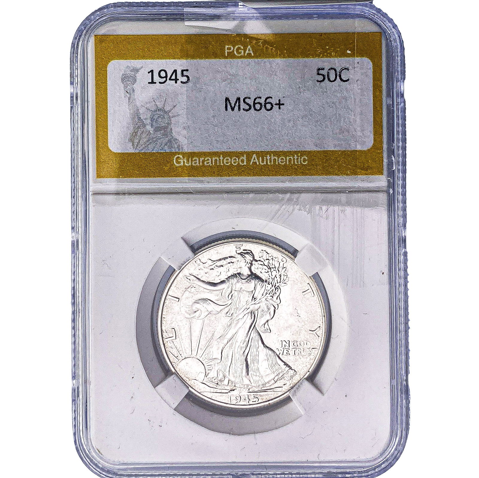 1945 Walking Liberty Half Dollar PGA MS66+ (1 of 2)