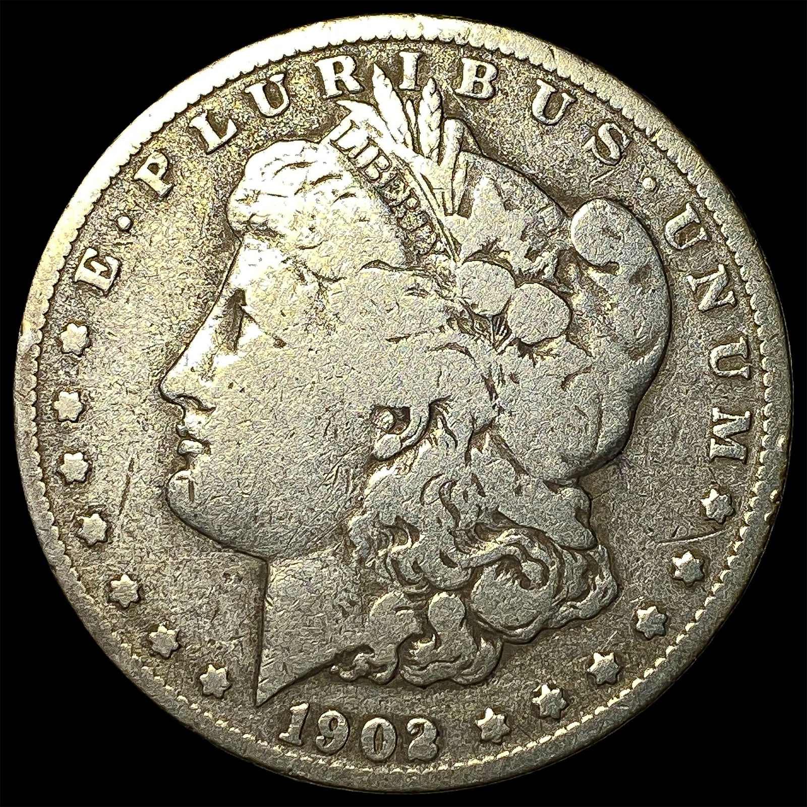 1902-S Silver Morgan Dollar NICELY CIRCULATED: 1902-S Silver Morgan Dollar NICELY CIRCULATED