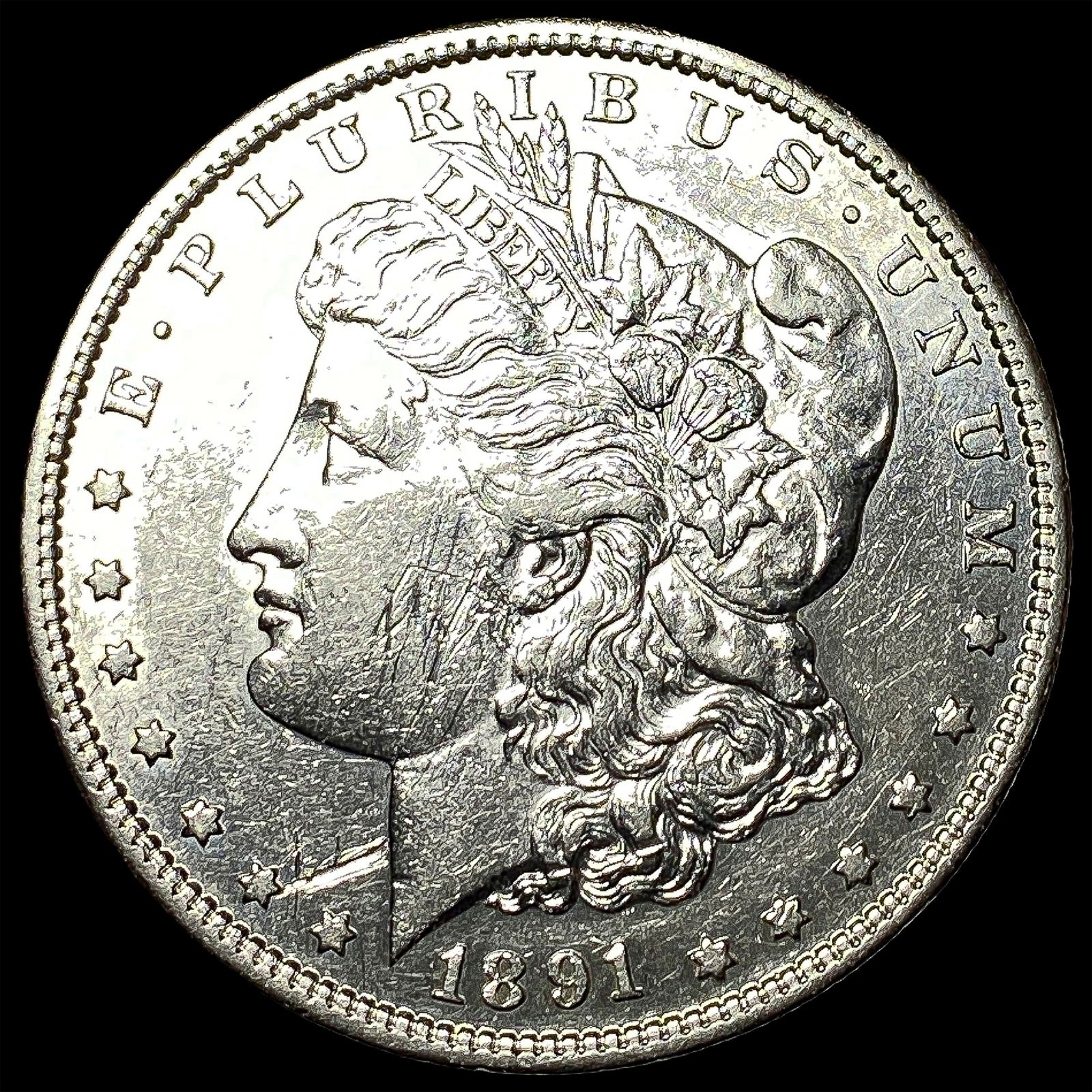 1891 Morgan Silver Dollar CLOSELY UNCIRCULATED (1 of 2)