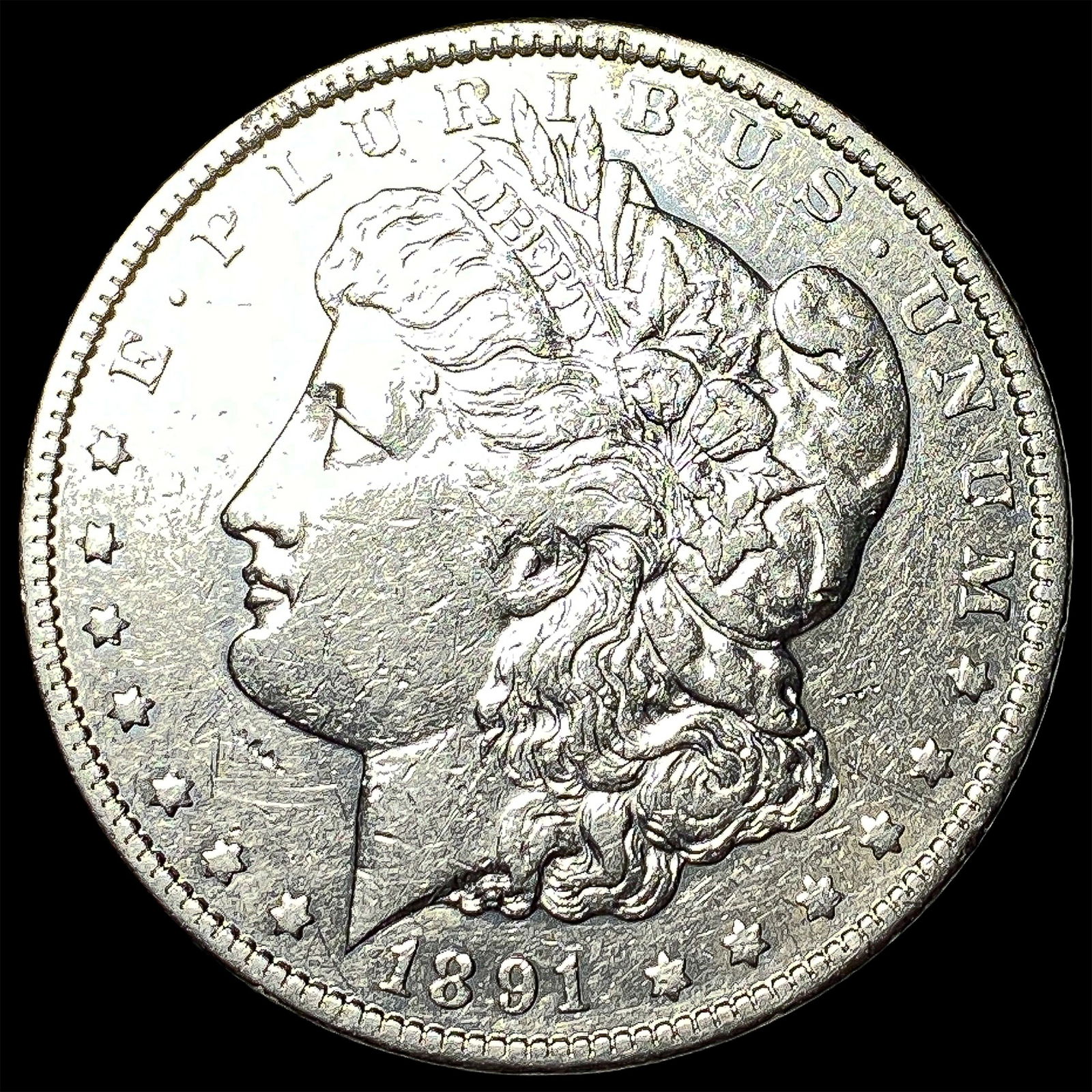 1891-CC Silver Morgan Dollar CLOSELY UNCIRCULATED (1 of 2)