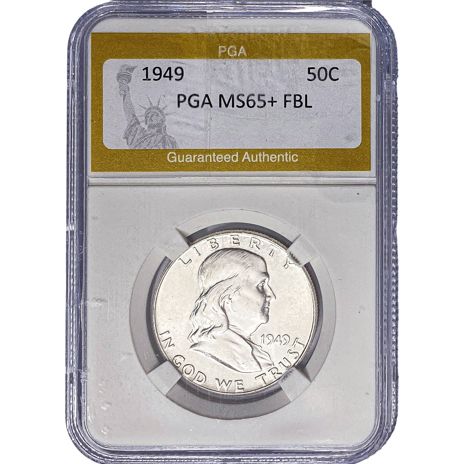 1949 Franklin Half Dollar PGA MS65+ FBL (1 of 2)