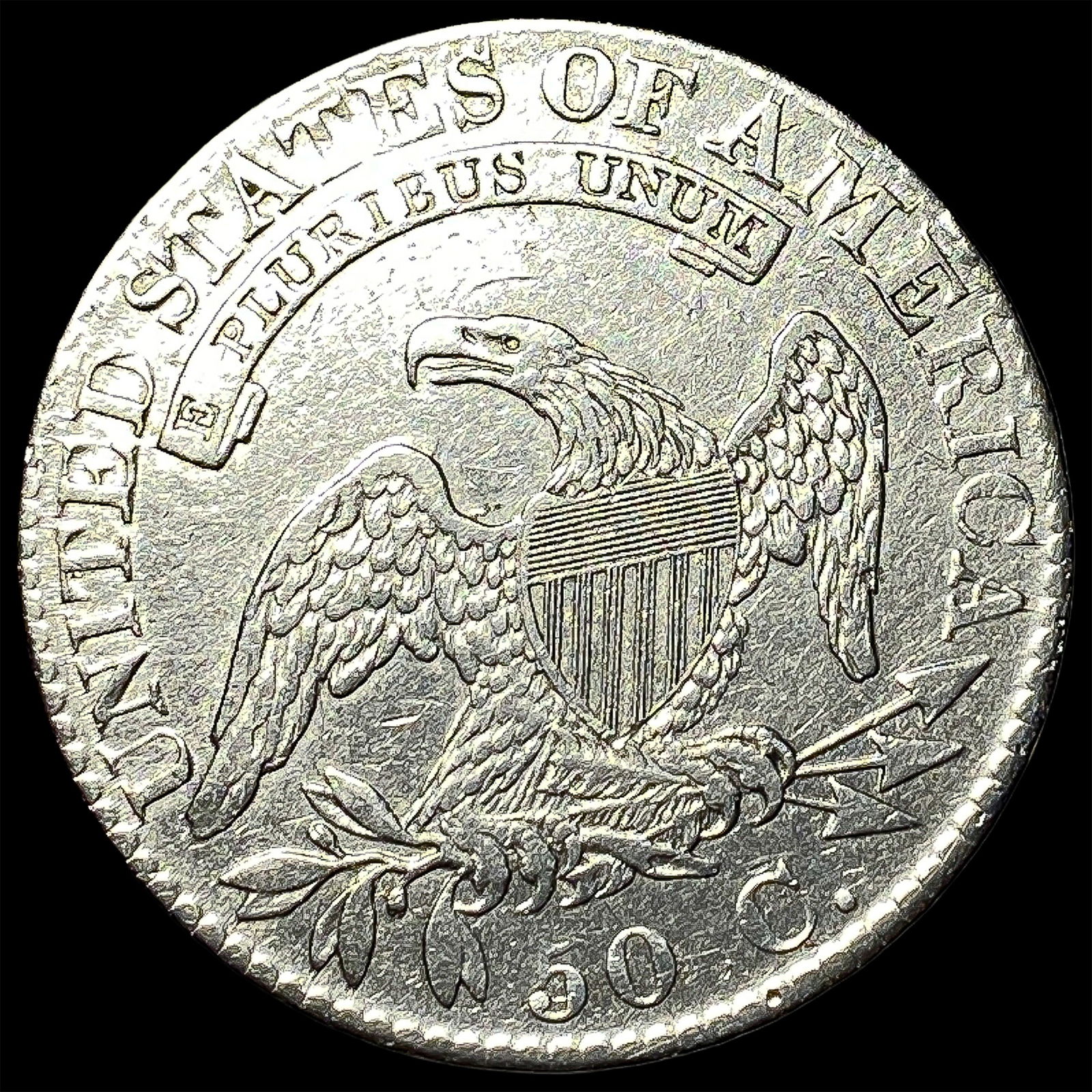 1824 Capped Bust Half Dollar CLOSELY UNCIRCULATED - 2