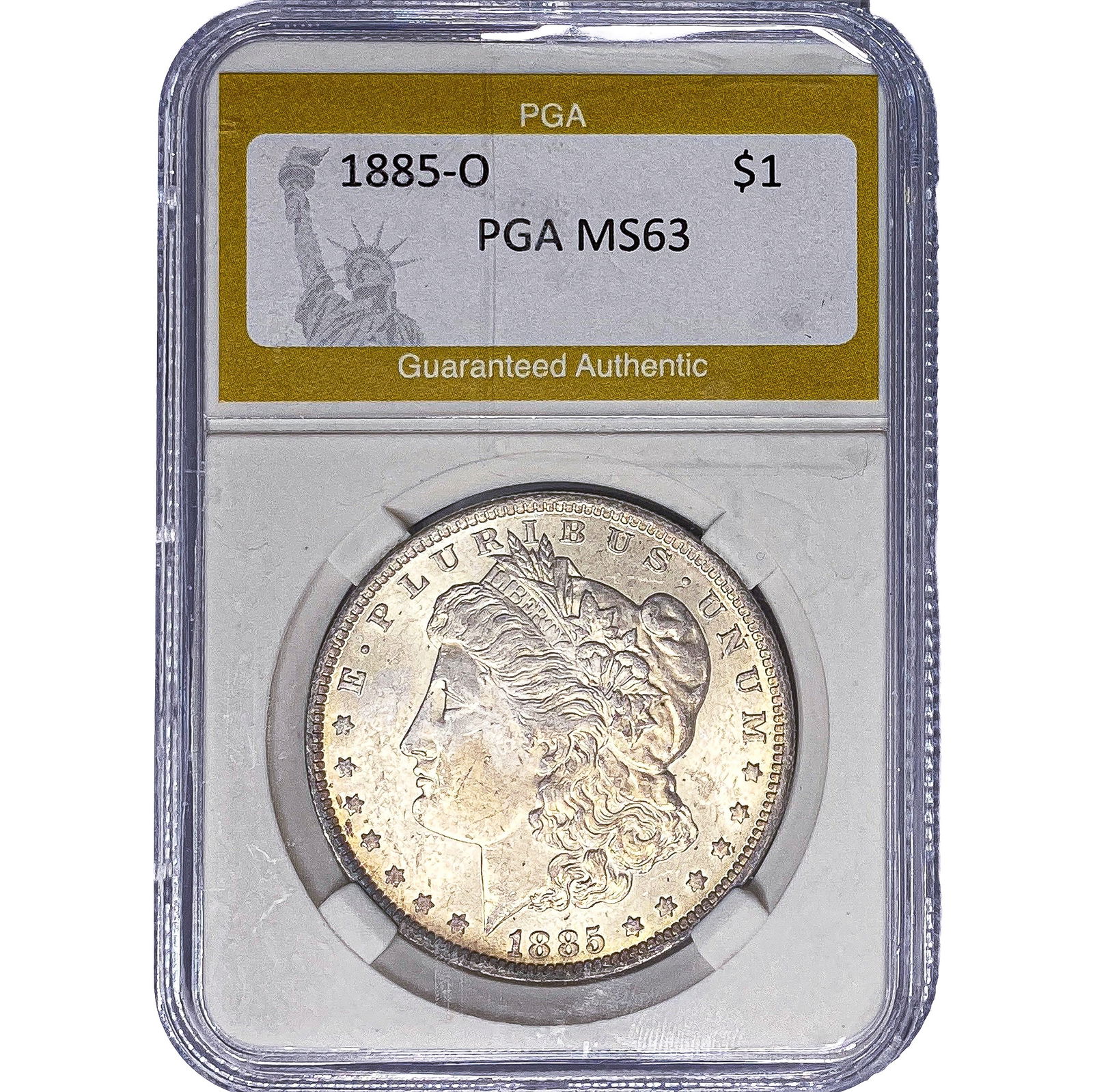 1885-O Morgan Silver Dollar PGA MS63: 1885-O Morgan Silver Dollar PGA MS63