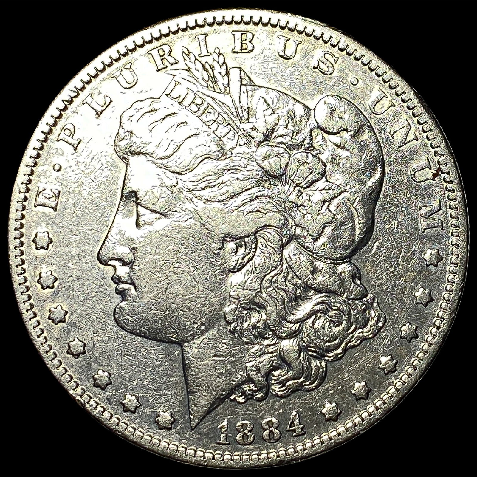 1884-S Silver Morgan Dollar NEARLY UNCIRCULATED: 1884-S Silver Morgan Dollar NEARLY UNCIRCULATED