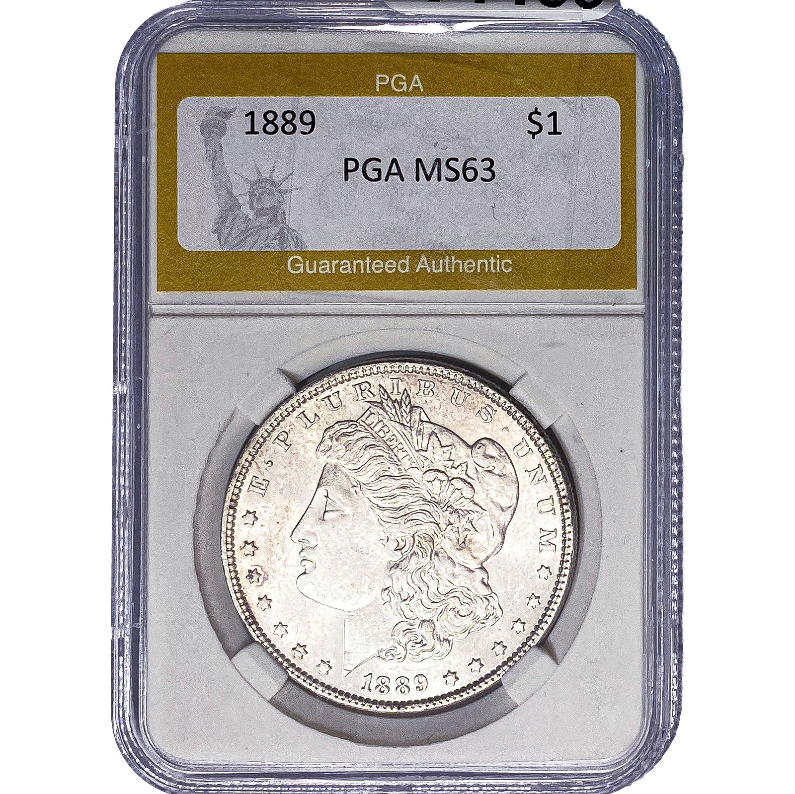 1889 Morgan Silver Dollar PGA MS63: 1889 Morgan Silver Dollar PGA MS63