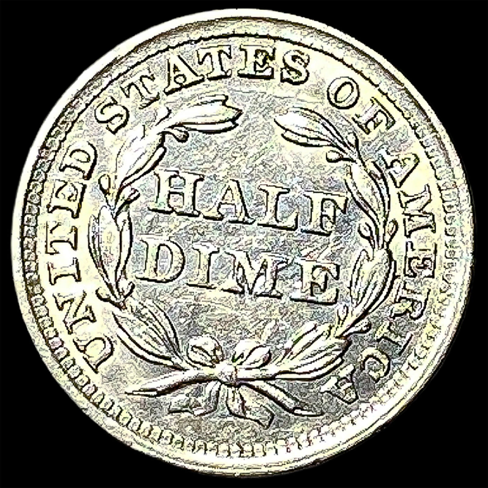 1857 Silver Half Dime UNCIRCULATED - 2