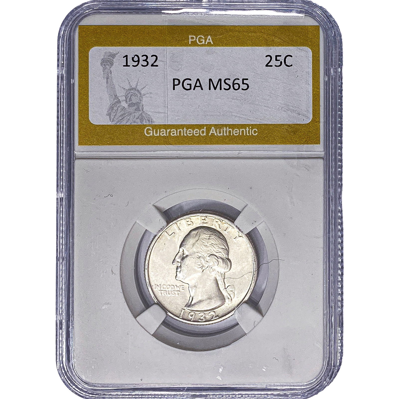 1932 Washington Silver Quarter PGA MS65: 1932 Washington Silver Quarter PGA MS65