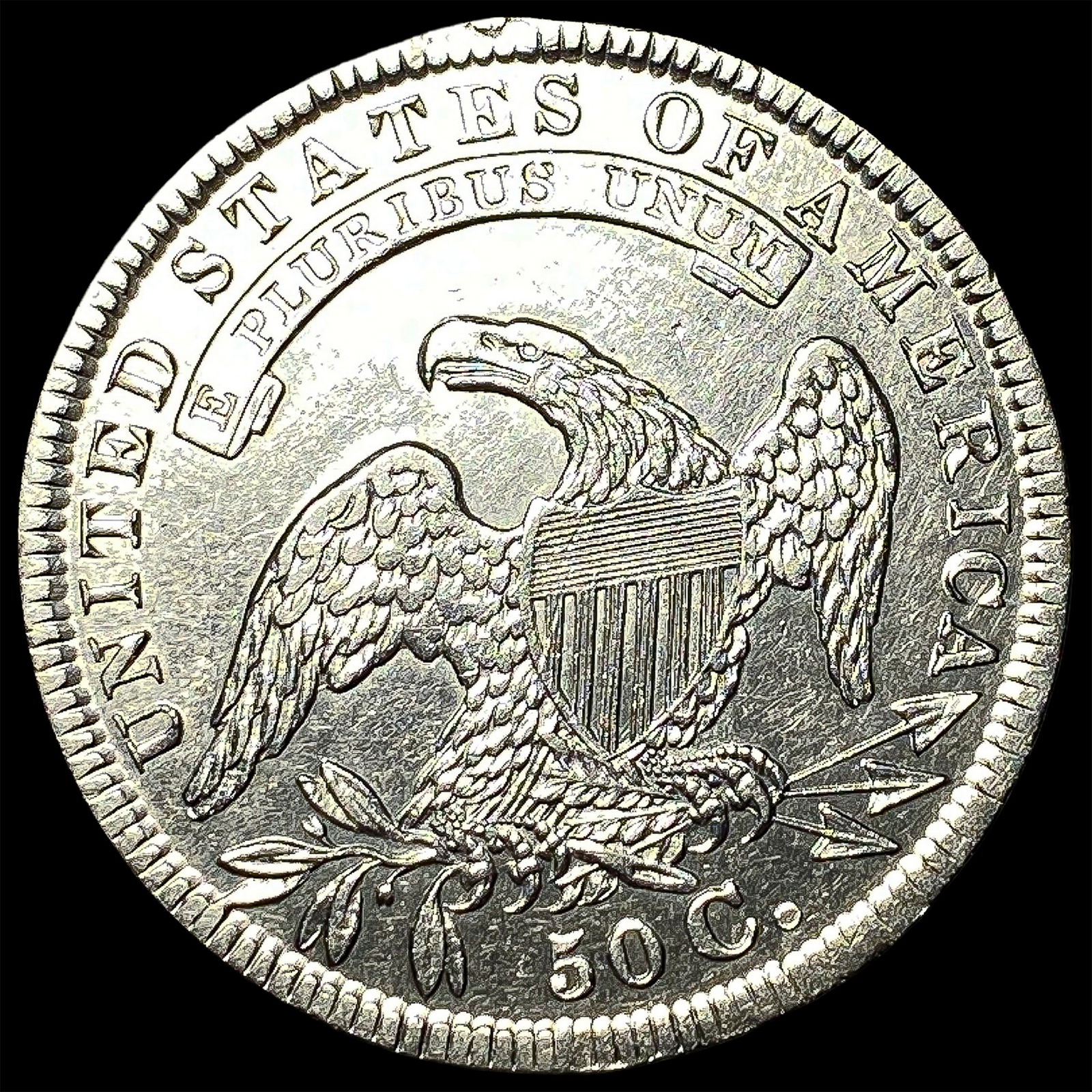 1834 Capped Bust Half Dollar UNCIRCULATED - 2