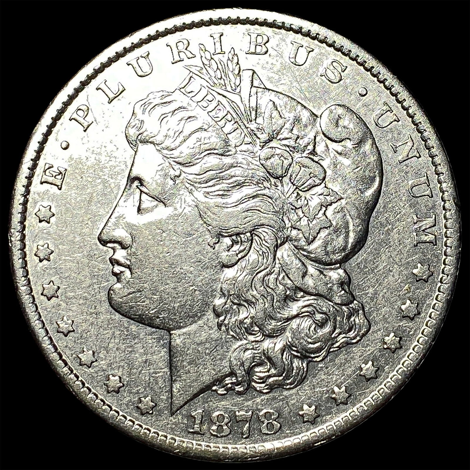 1878-S Silver Morgan Dollar CLOSELY UNCIRCULATED: 1878-S Silver Morgan Dollar CLOSELY UNCIRCULATED