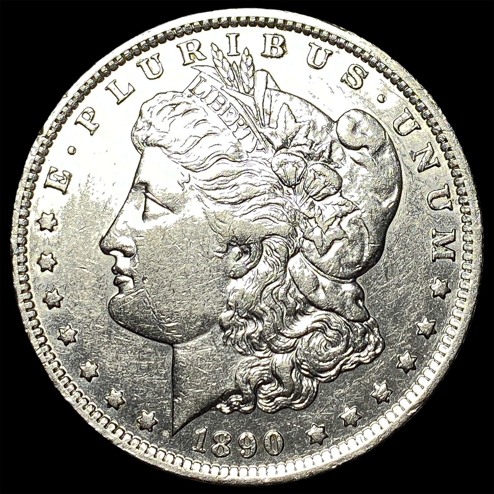 1890 Morgan Silver Dollar CLOSELY UNCIRCULATED: 1890 Morgan Silver Dollar CLOSELY UNCIRCULATED