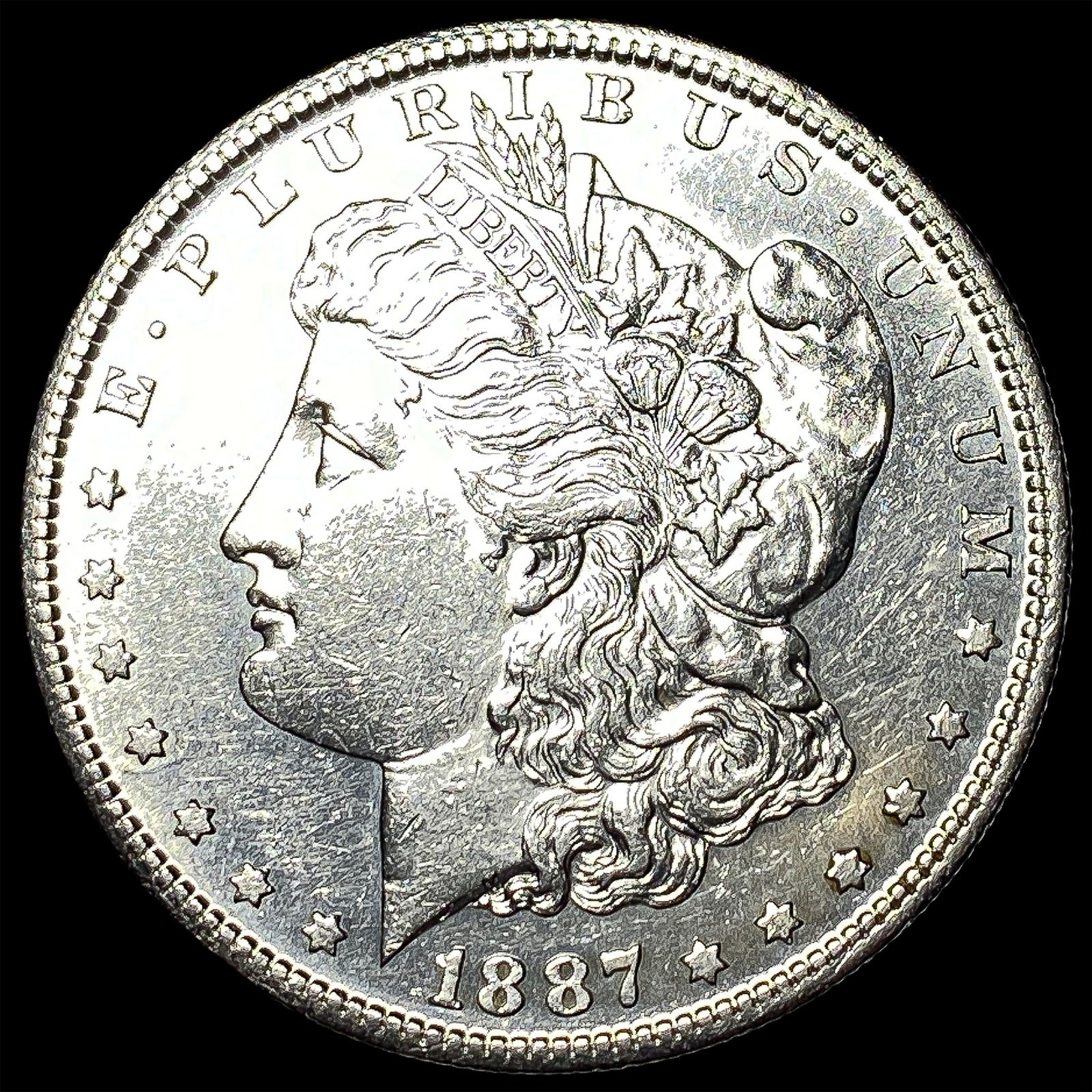 1887 Silver Morgan Dollar CHOICE AU: 1887 Silver Morgan Dollar CHOICE AU