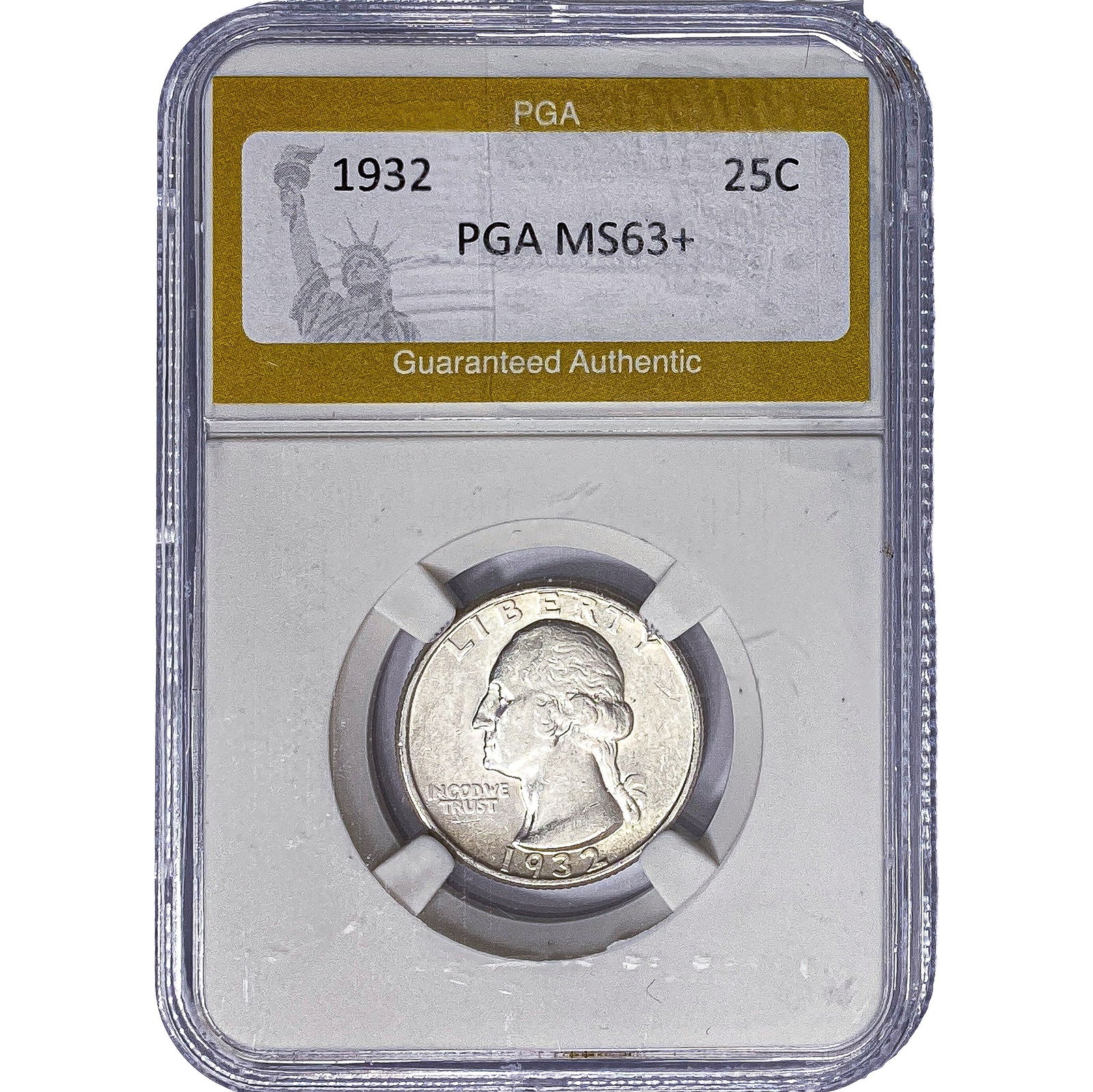 1932 Washington Silver Quarter PGA MS63+: 1932 Washington Silver Quarter PGA MS63+