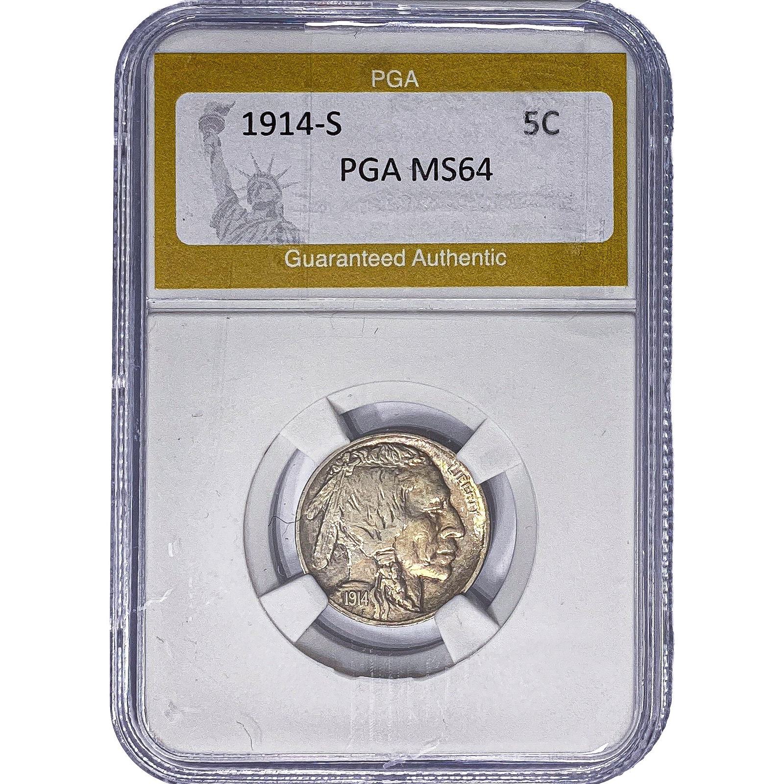 1914-S Buffalo Nickel PGA MS64 (1 of 2)