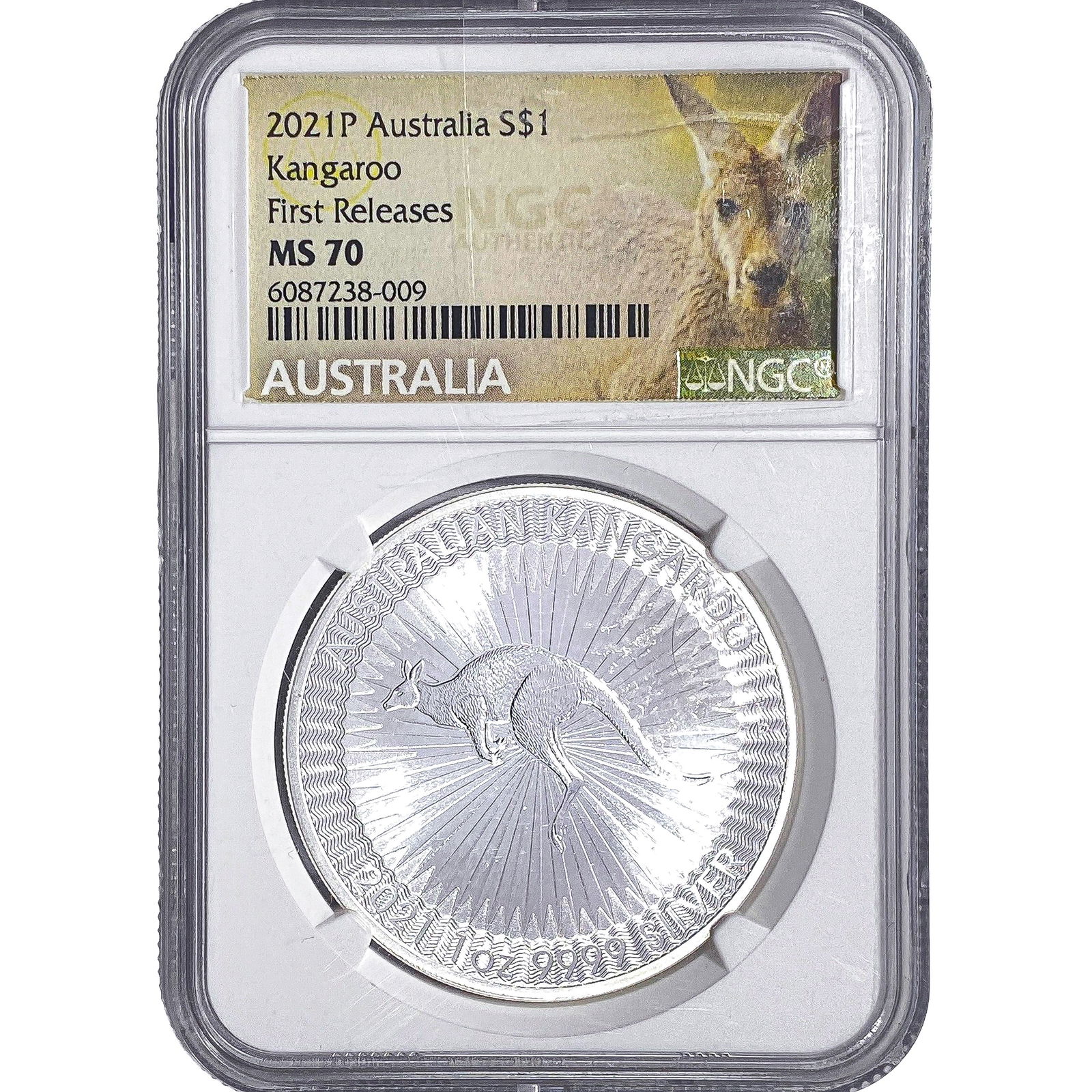 2021-P Australia Sliver $1 Kangaroo NGC MS70 First Releases (1 of 2)