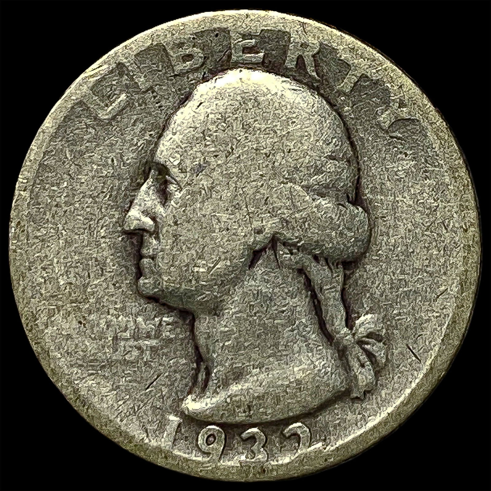 1932-D Silver Washington Quarter NICELY CIRCULATED (1 of 2)