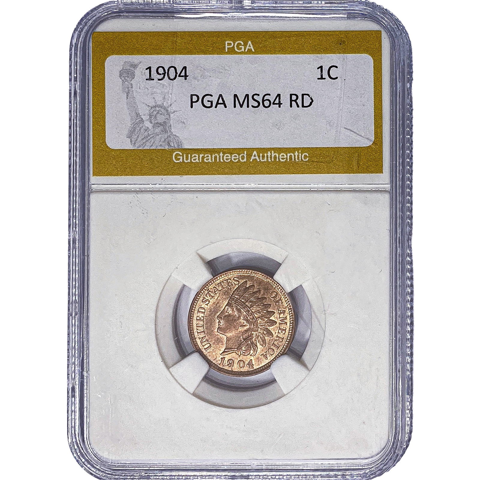 1904 Indian Head Cent PGA MS64 RD (1 of 2)