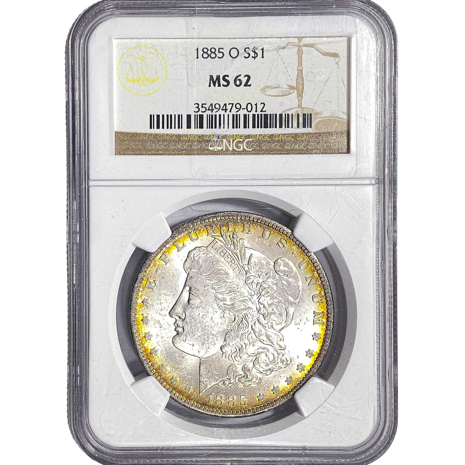 1885-O Morgan Silver Dollar NGC MS62 (1 of 2)