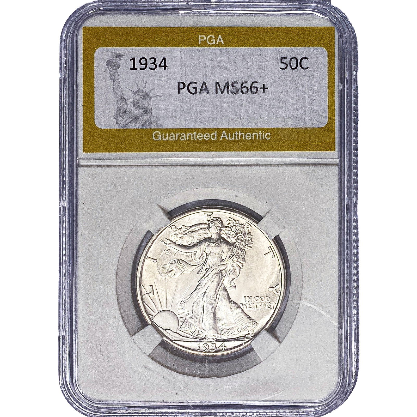 1934 Walking Liberty Half Dollar PGA MS66+ (1 of 2)