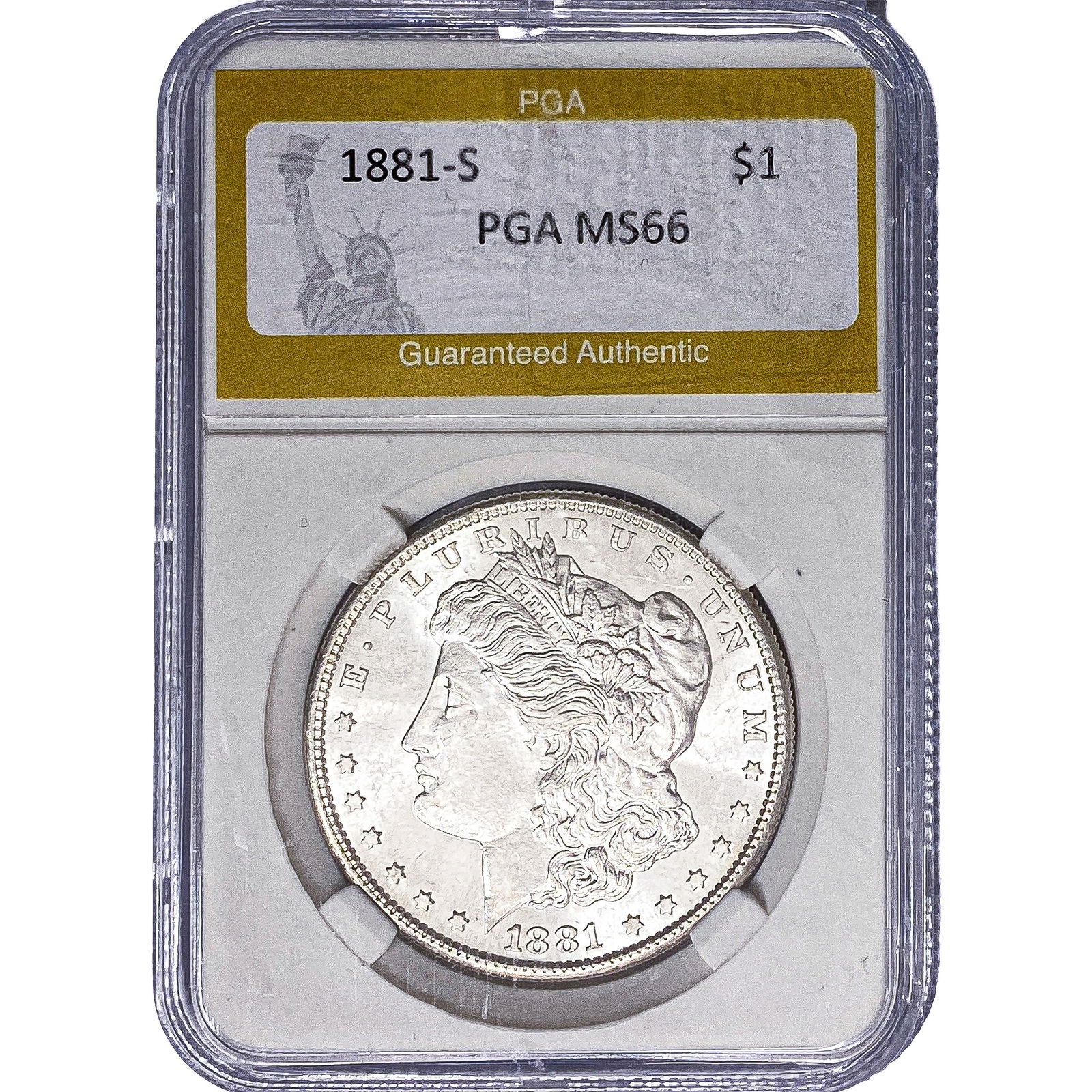 1881-S Morgan Silver Dollar PGA MS66 (1 of 2)