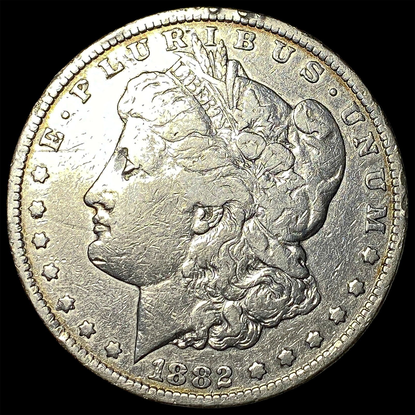 1882-CC Silver Morgan Dollar LIGHTLY CIRCULATED: 1882-CC Silver Morgan Dollar LIGHTLY CIRCULATED