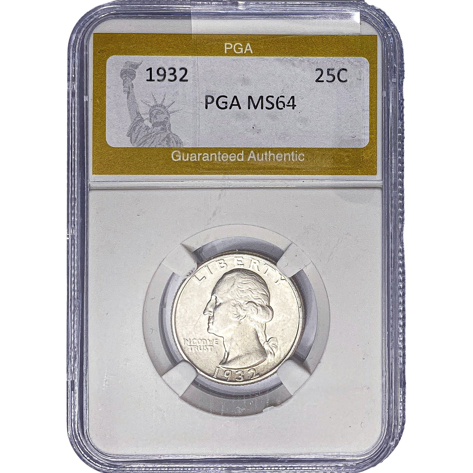 1932 Washington Silver Quarter PGA MS64: 1932 Washington Silver Quarter PGA MS64
