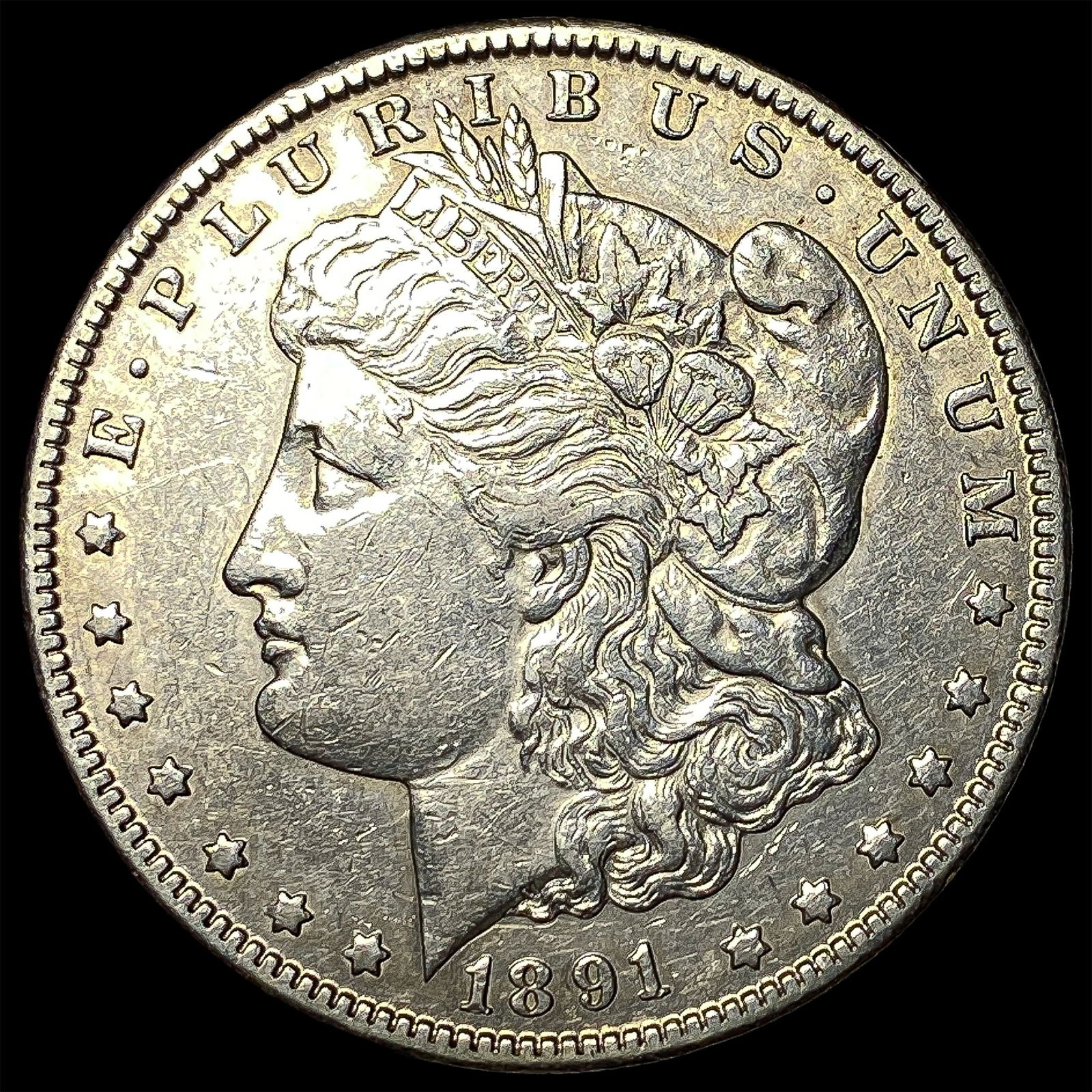 1891-CC Silver Morgan Dollar CLOSELY UNCIRCULATED (1 of 2)