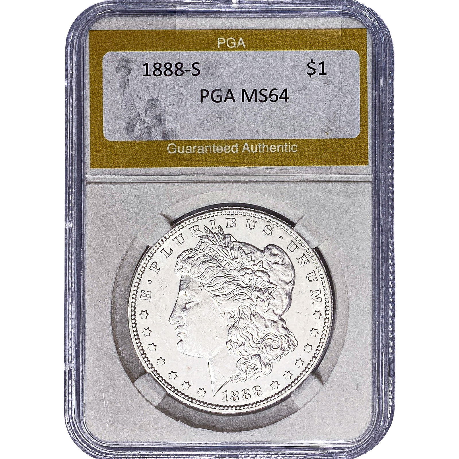 1888-S Morgan Silver Dollar PGA MS64 (1 of 2)