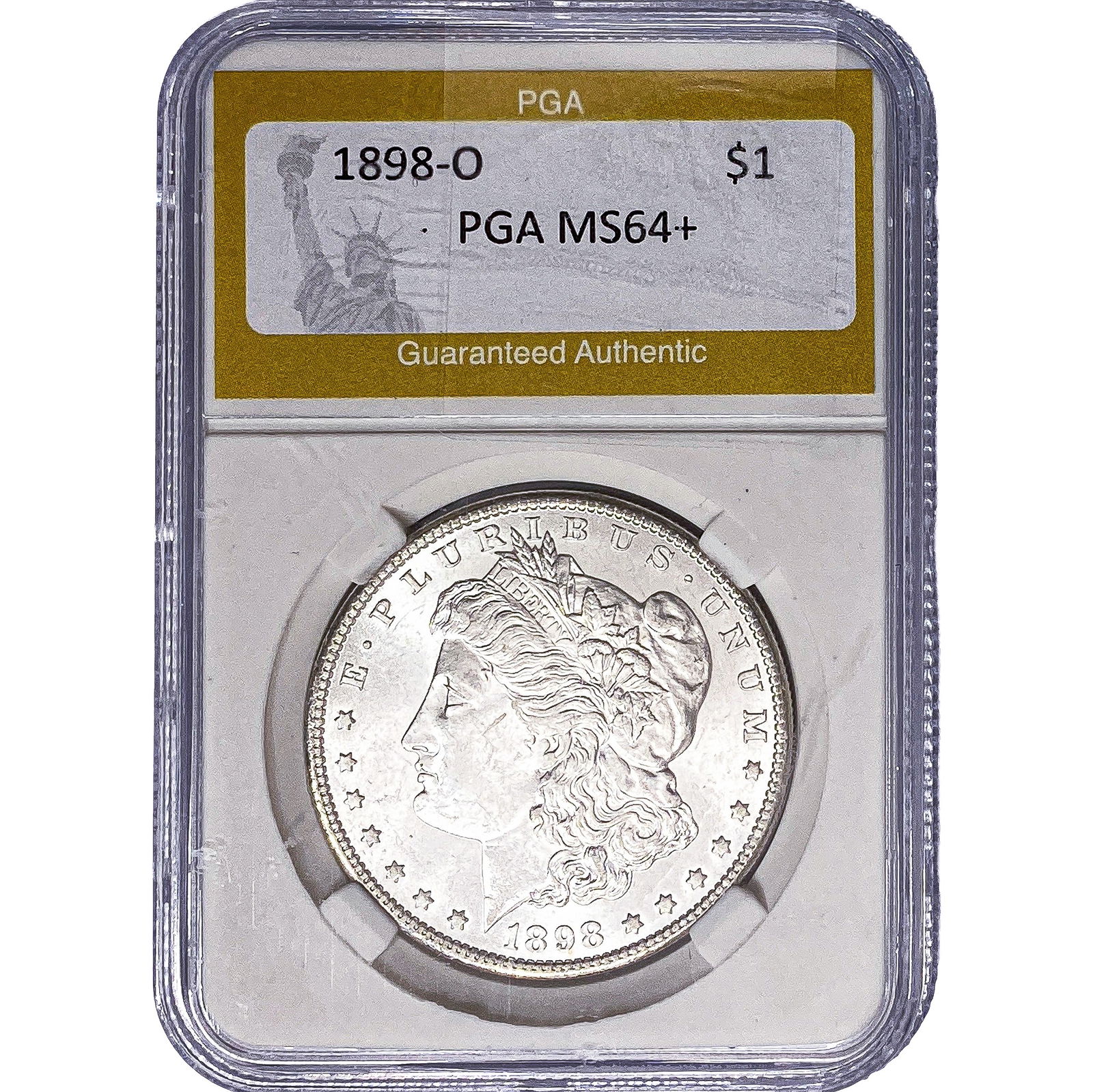 1898-O Morgan Silver Dollar PGA MS64+ (1 of 2)