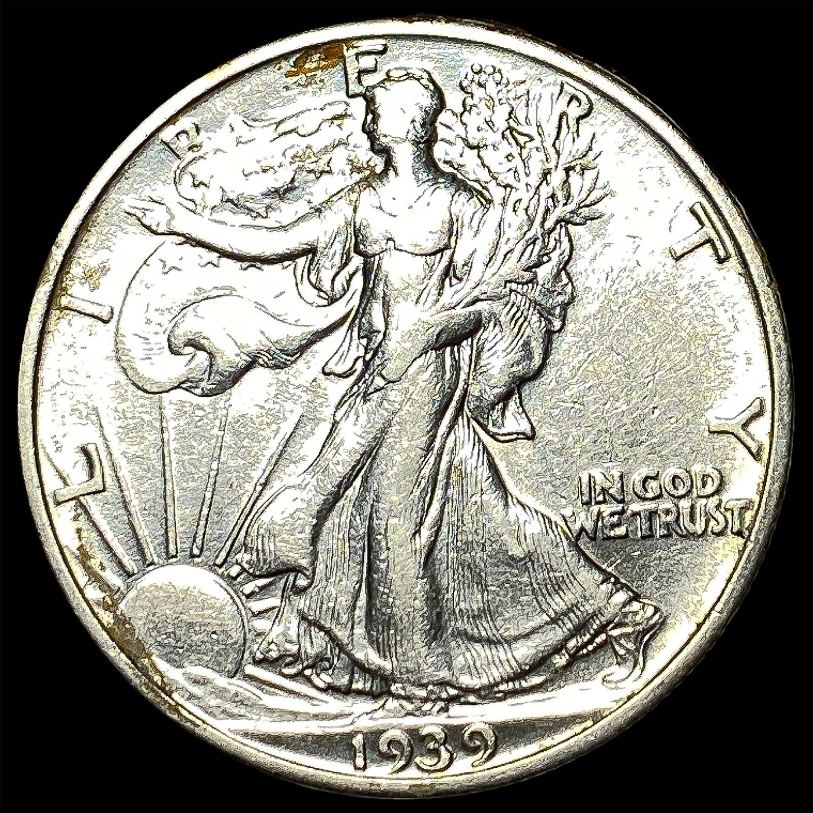 1939-S Silver Half Dollar Walking Liberty CLOSELY UNCIRCULATED (1 of 2)