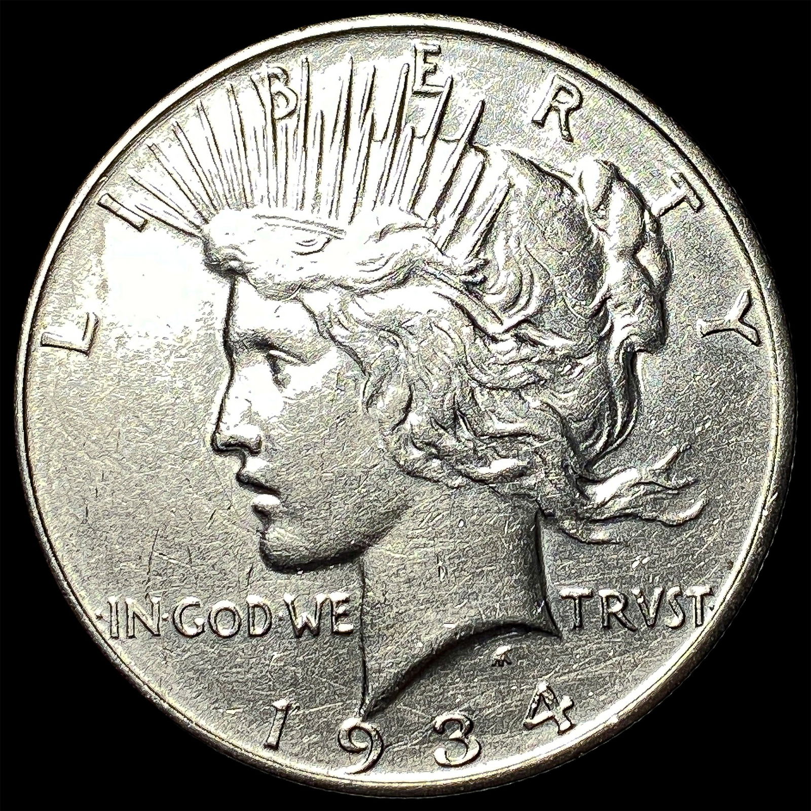 1934 Peace Silver Dollar CLOSELY UNCIRCULATED (1 of 2)