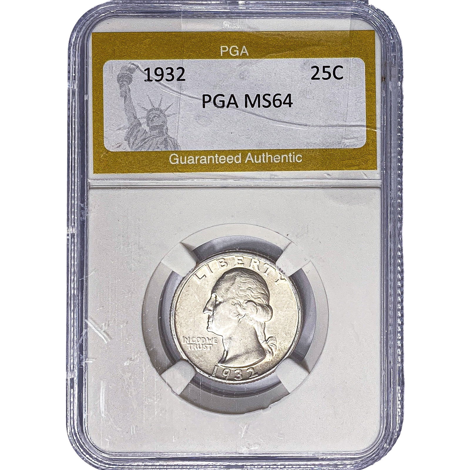 1932 Washington Silver Quarter PGA MS64: 1932 Washington Silver Quarter PGA MS64