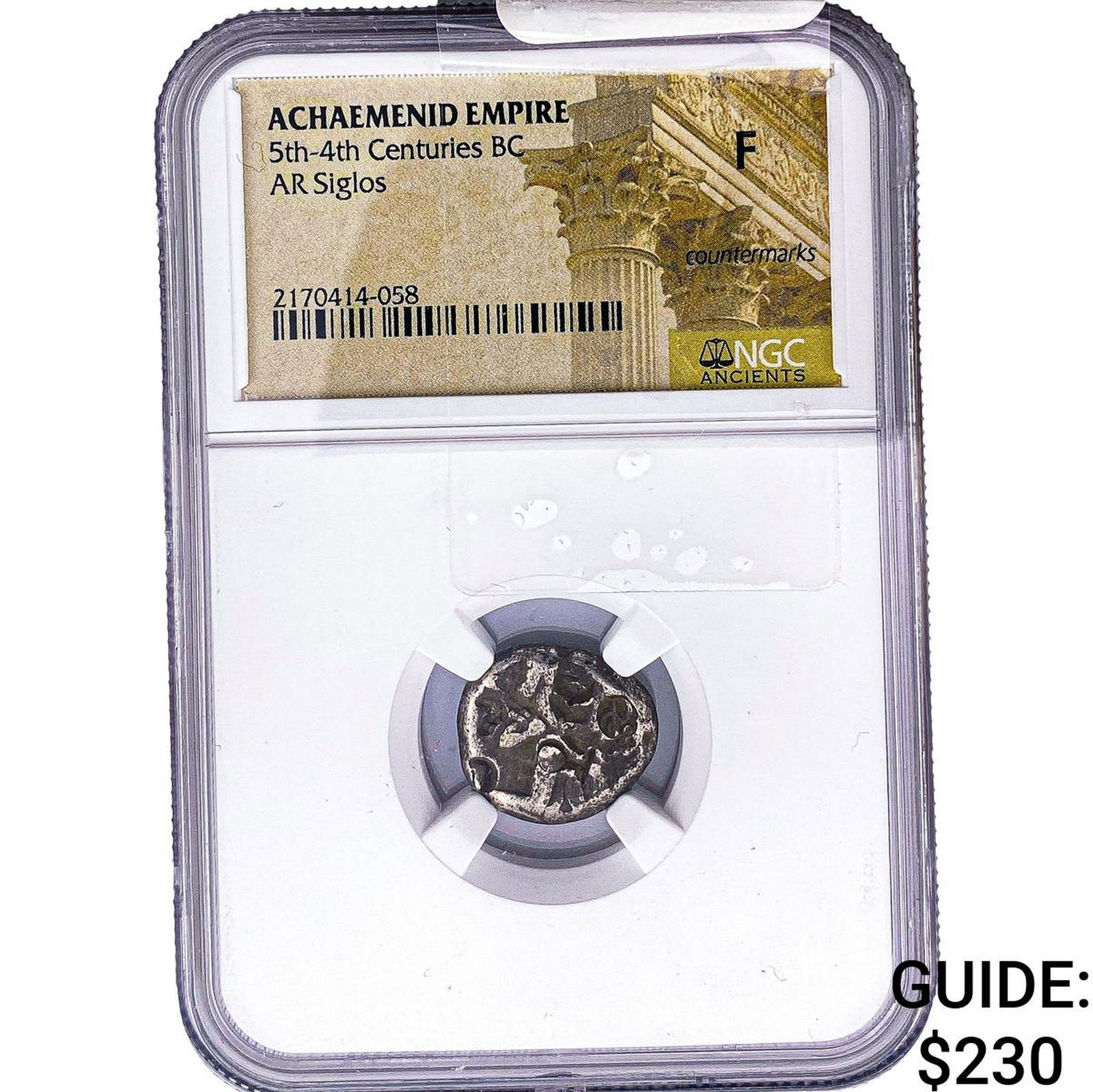 Achaemenid Empire 5th-4th Centuries BC Silver Siglos NGC F: Achaemenid Empire 5th-4th Centuries BC Silver Siglos NGC F