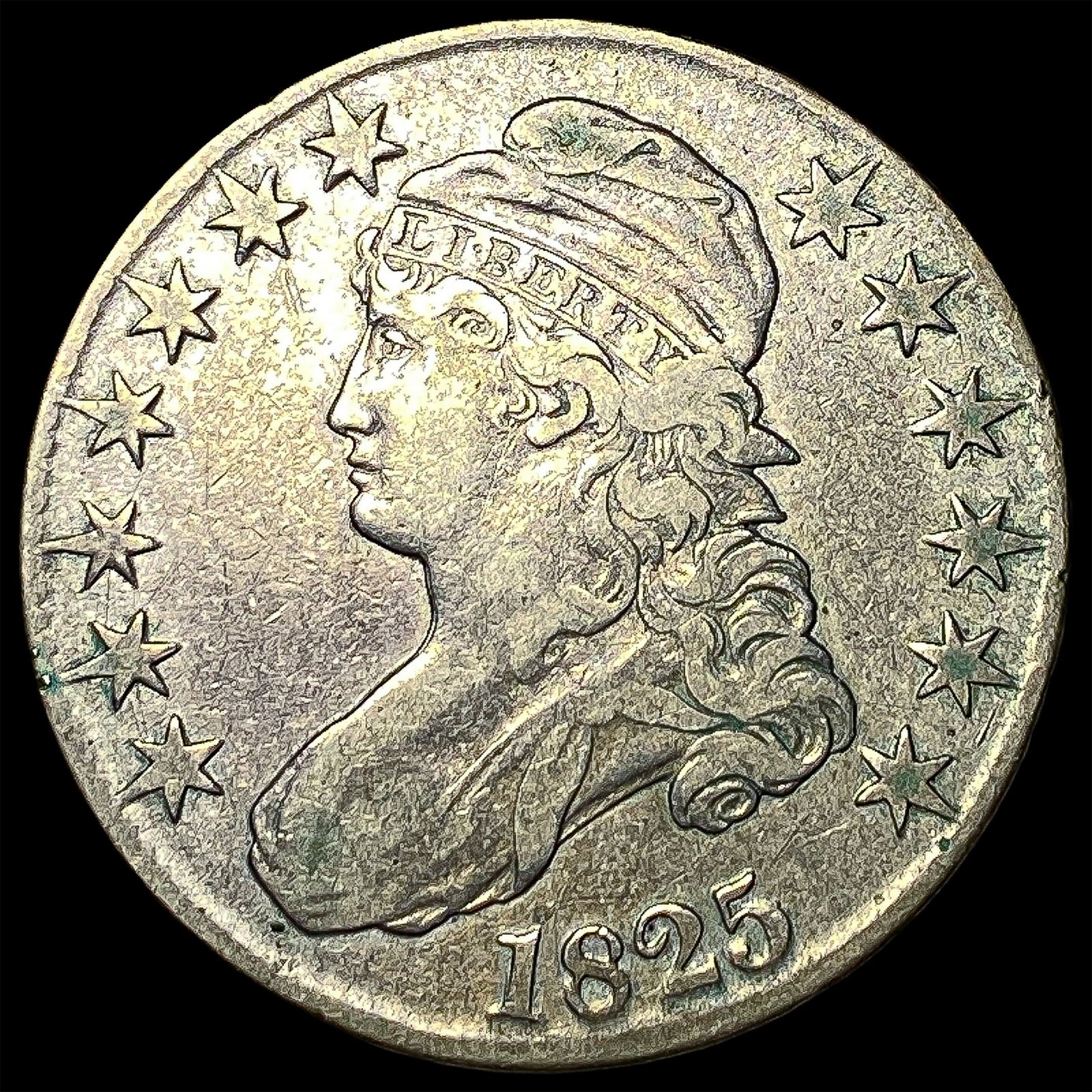 1825 Capped Bust Half Dollar NEARLY UNCIRCULATED (1 of 2)
