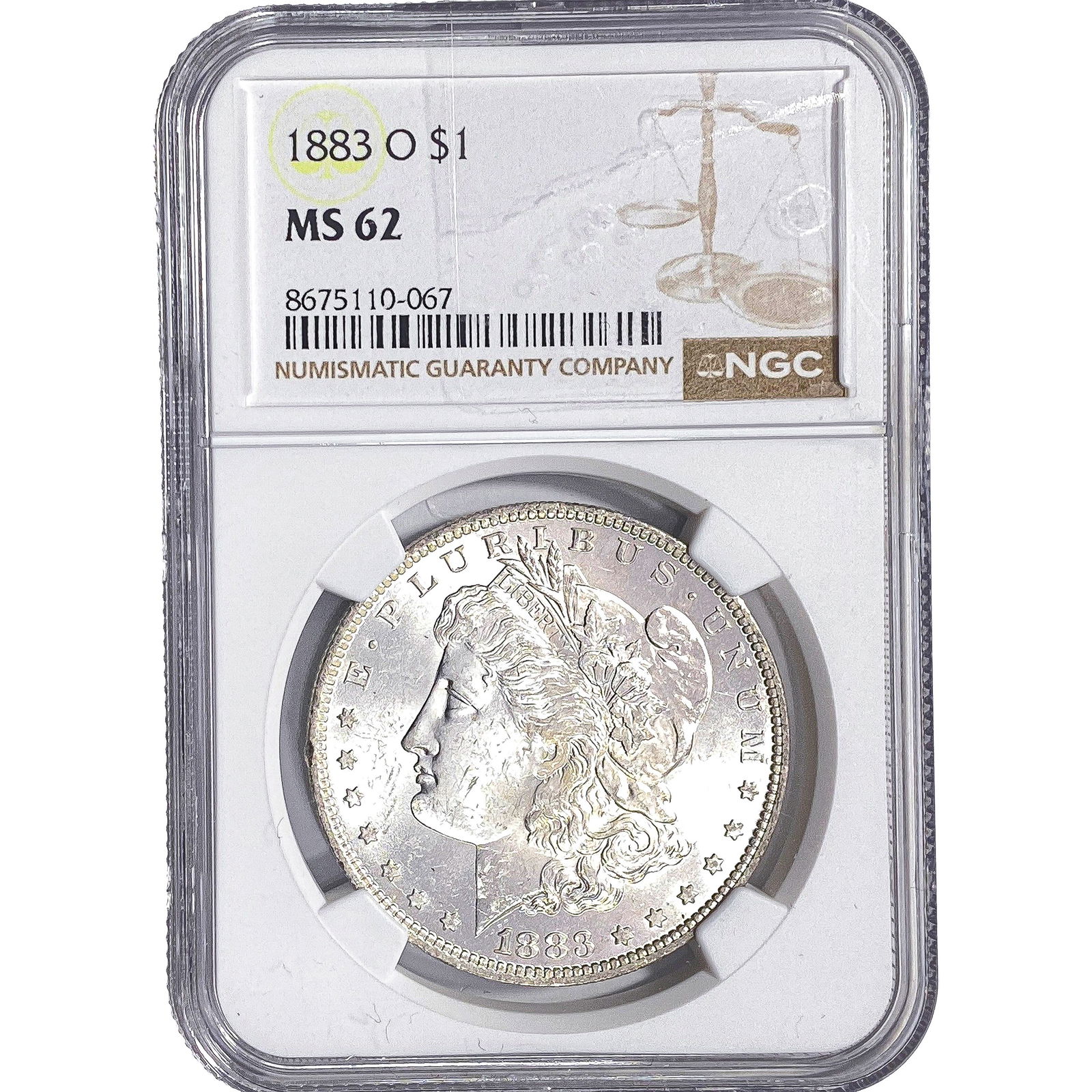 1883-O Morgan Silver Dollar NGC MS62 (1 of 2)