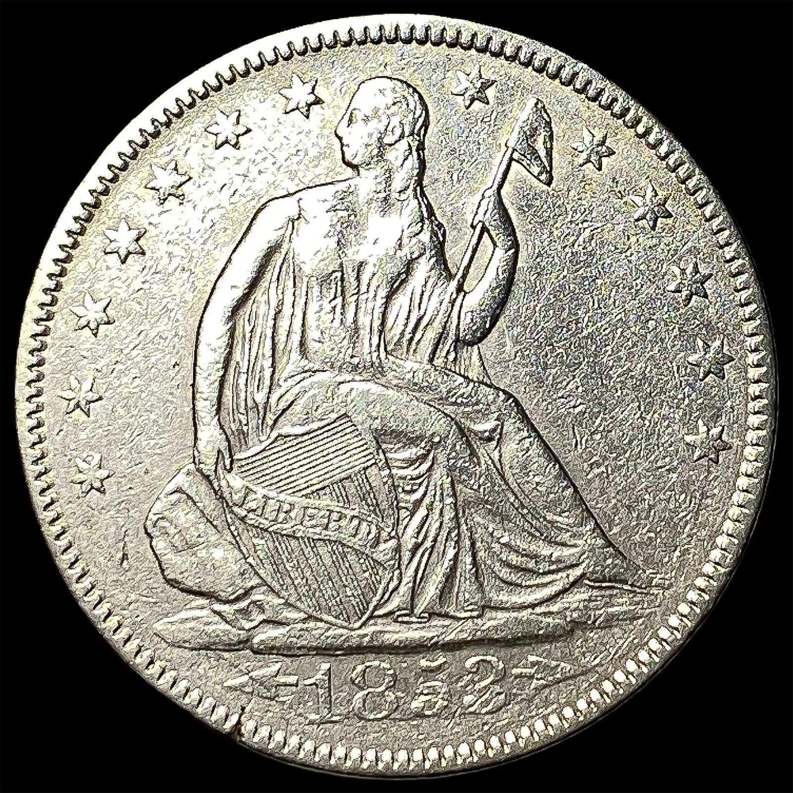 1852 Silver Half Dollar (Seated Liberty) CLOSELY UNCIRCULATED: 1852 Silver Half Dollar (Seated Liberty) CLOSELY UNCIRCULATED