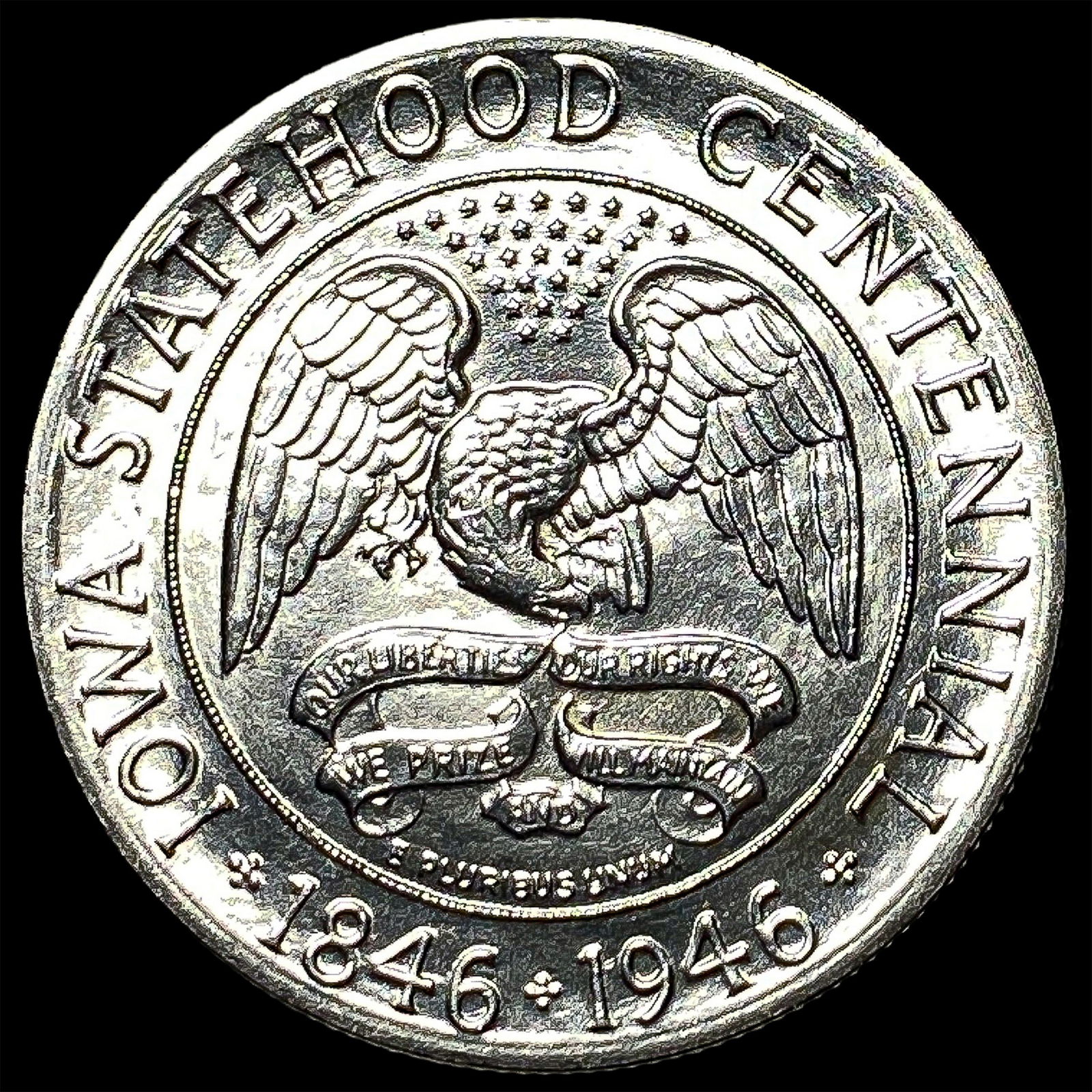 1946 Silver Iowa Centennial Half Dollar UNCIRCULATED: 1946 Silver Iowa Centennial Half Dollar UNCIRCULATED