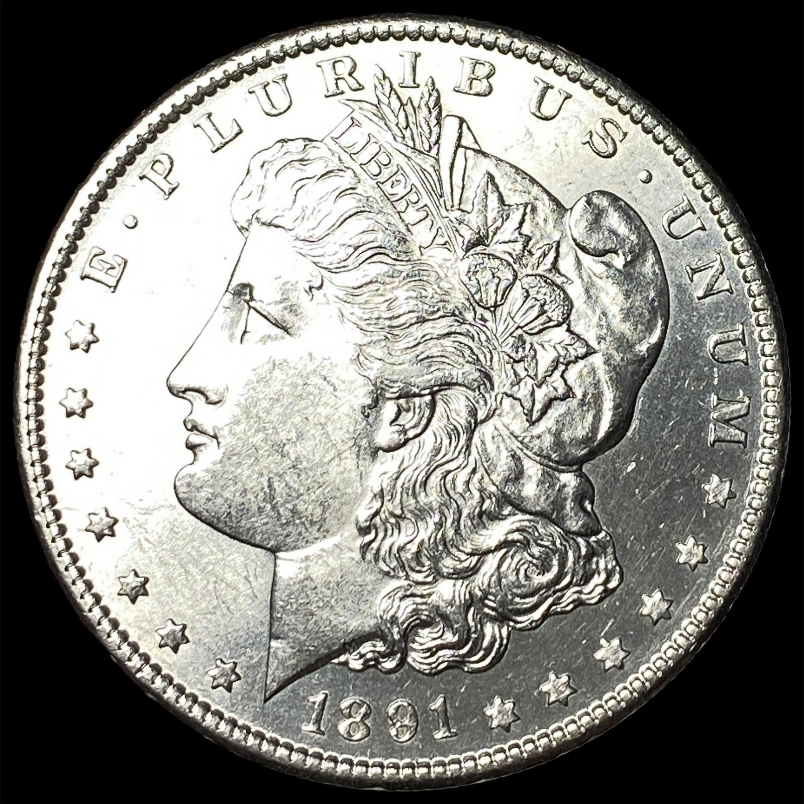 1891-S Silver Morgan Dollar UNCIRCULATED: 1891-S Silver Morgan Dollar UNCIRCULATED
