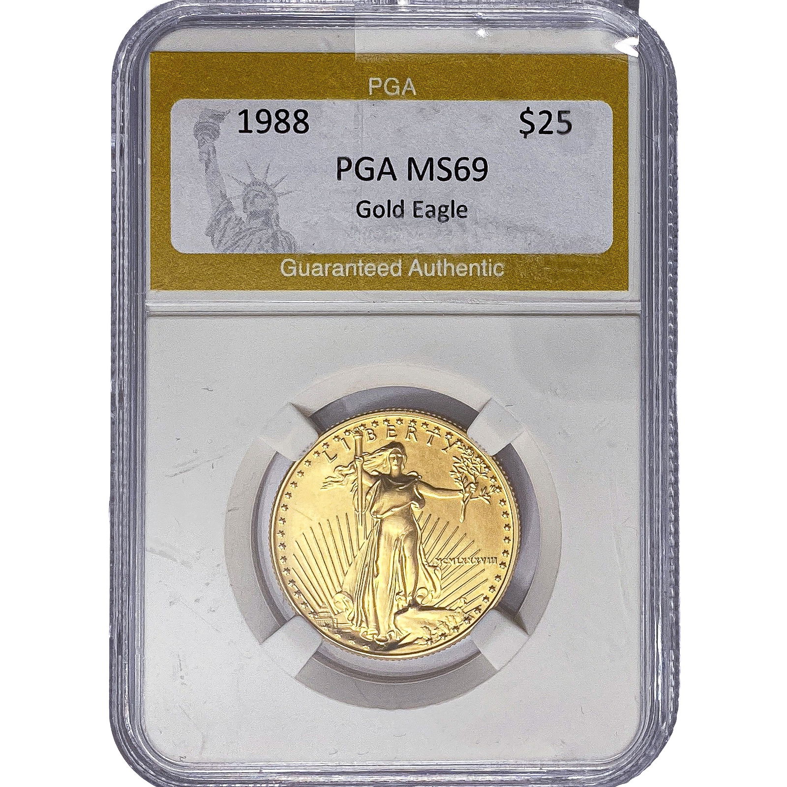 1988 1/4oz $25 Gold Eagle PGA MS69: 1988 1/4oz $25 Gold Eagle PGA MS69