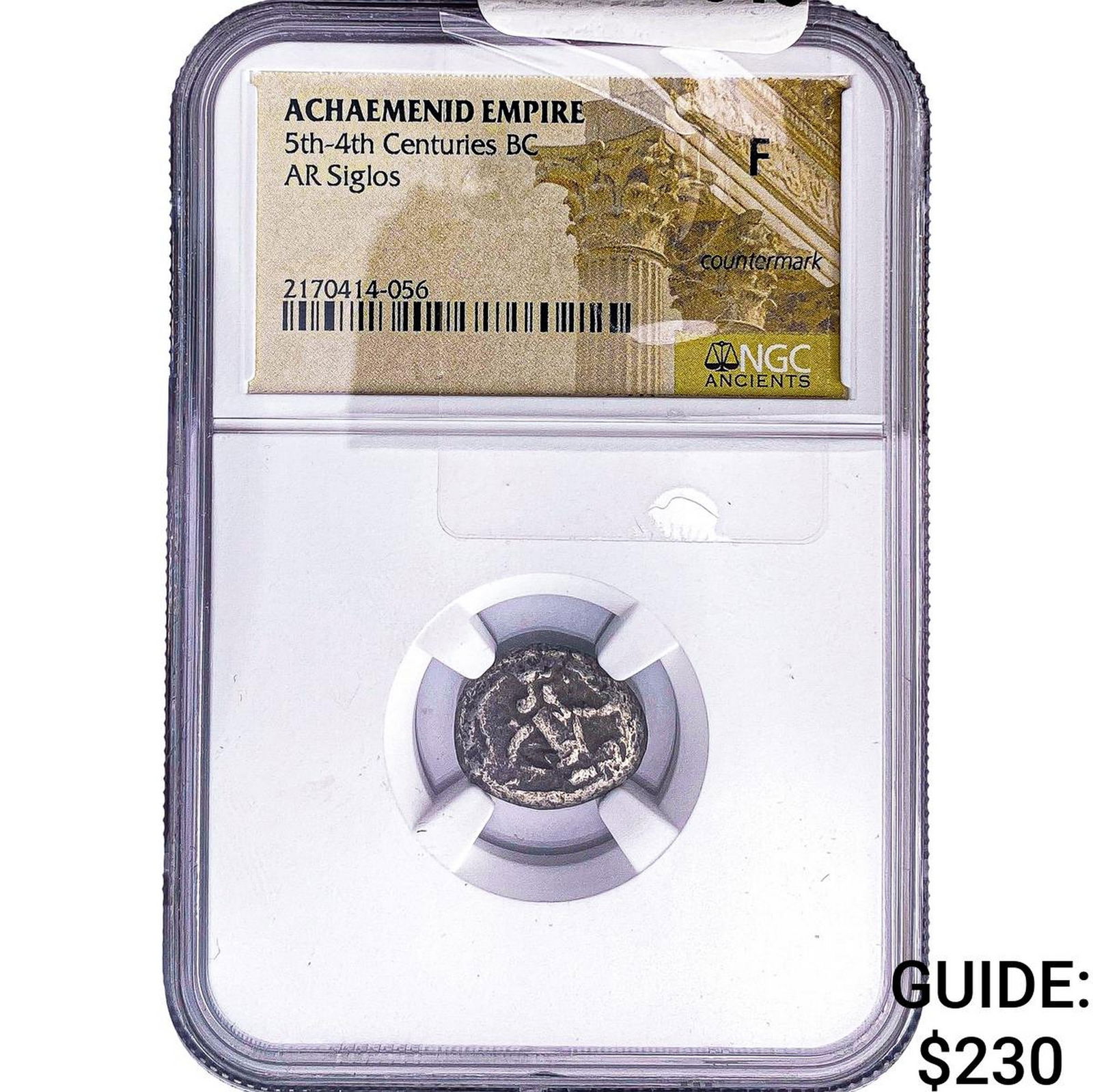 Achaemenid Empire 5th-4th Centuries BC Silver Siglos NGC F: Achaemenid Empire 5th-4th Centuries BC Silver Siglos NGC F