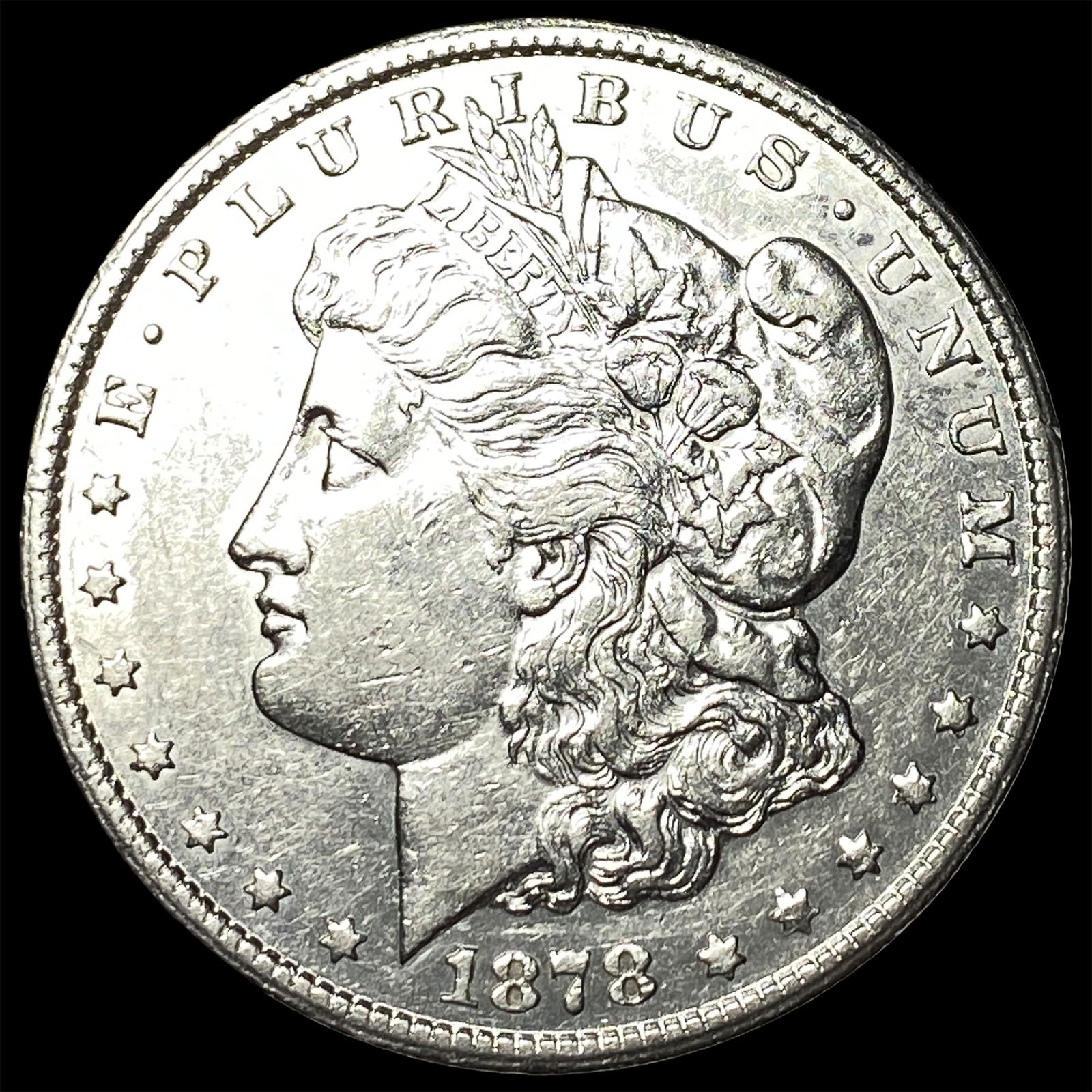 1878-CC Silver Morgan Dollar CLOSELY UNCIRCULATED: 1878-CC Silver Morgan Dollar CLOSELY UNCIRCULATED