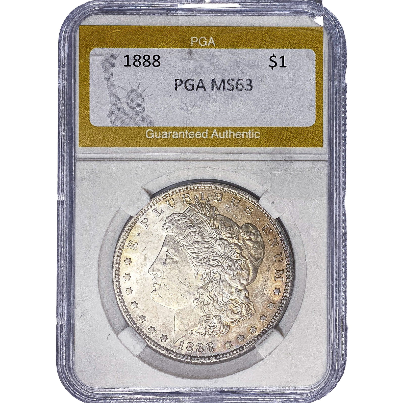 1888 Morgan Silver Dollar PGA MS63: 1888 Morgan Silver Dollar PGA MS63