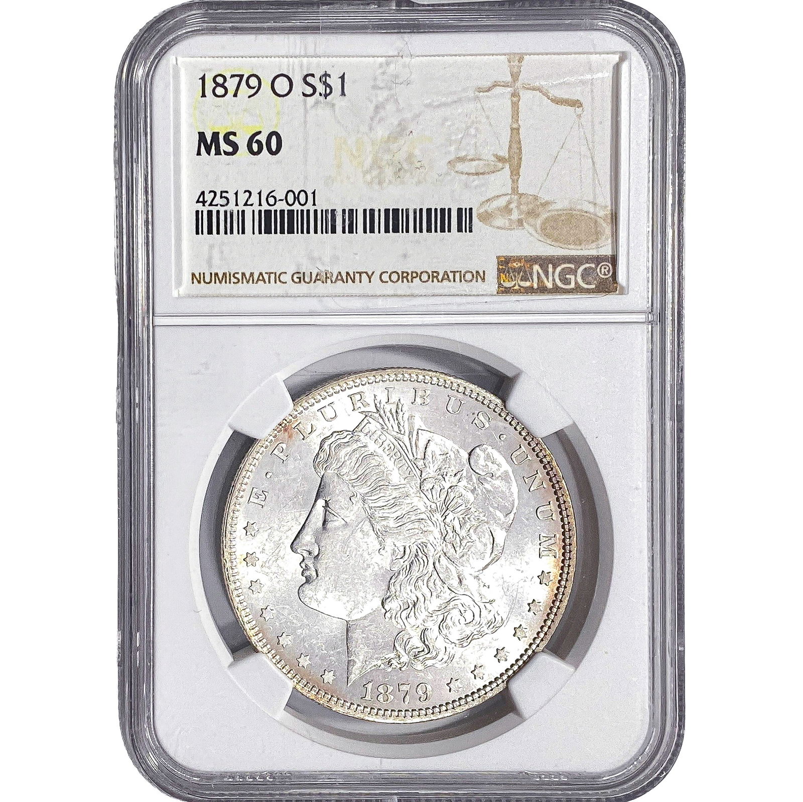 1879-O Morgan Silver Dollar NGC MS60 (1 of 2)