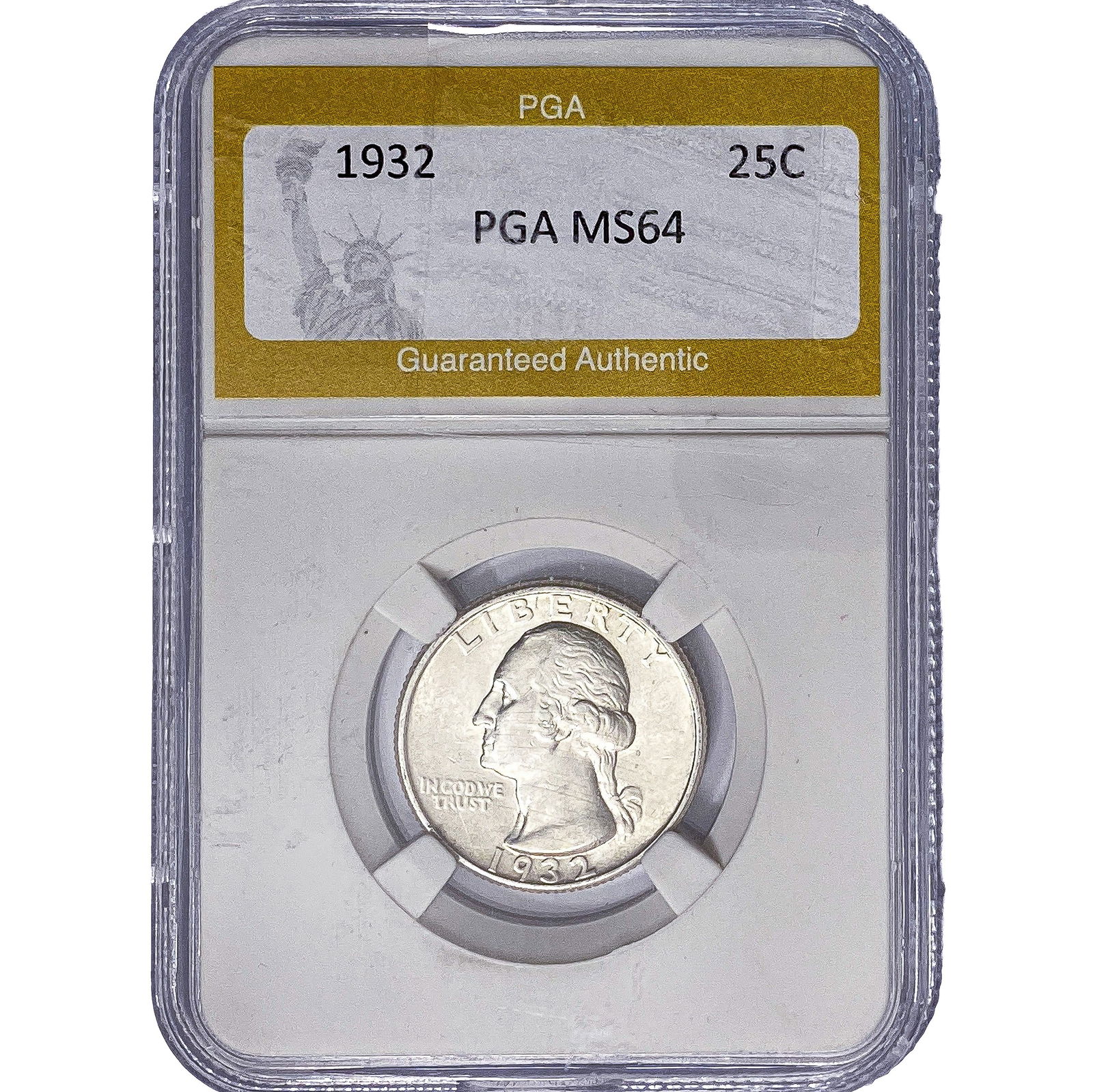 1932 Washington Silver Quarter PGA MS64: 1932 Washington Silver Quarter PGA MS64