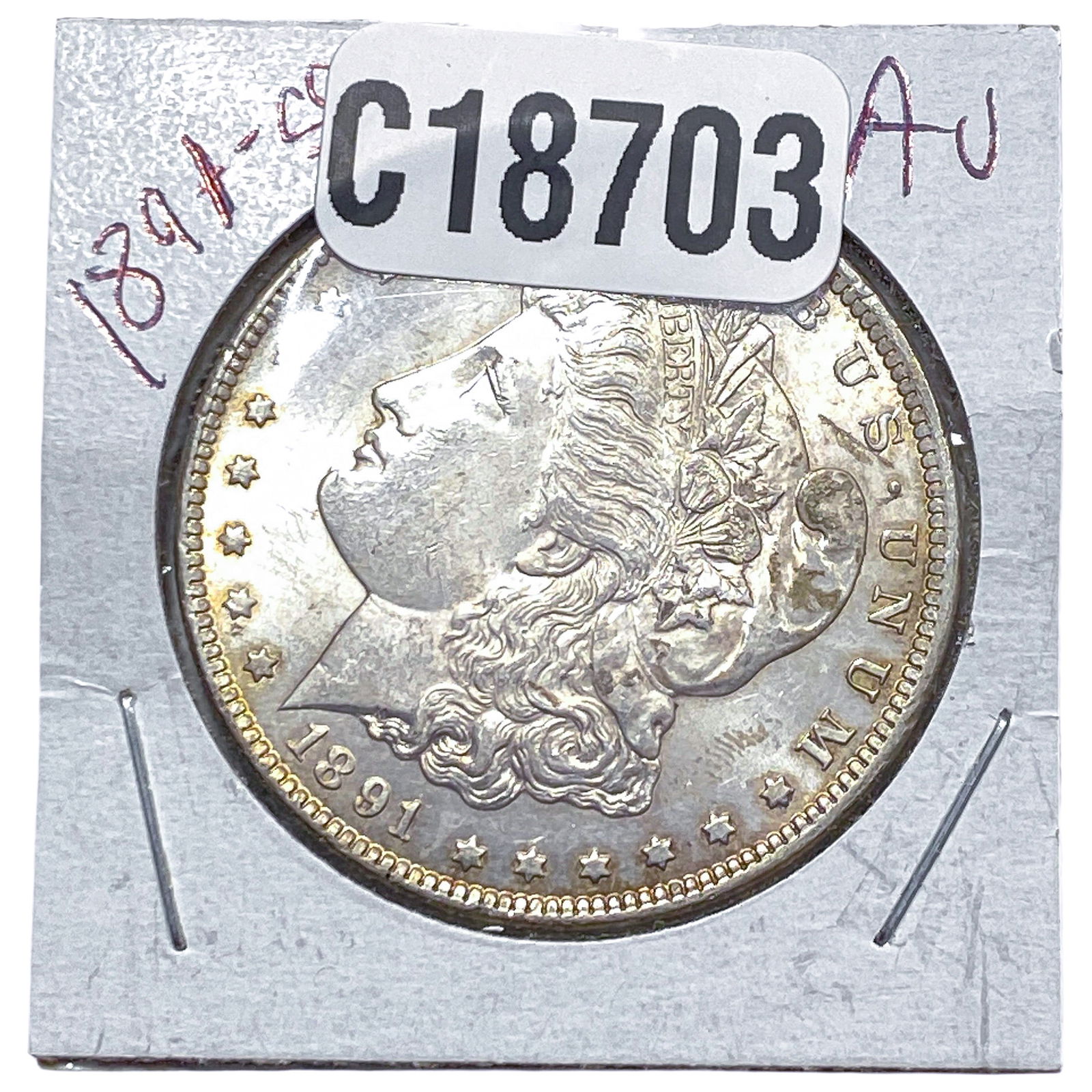 1891-CC Morgan Silver Dollar (1 of 2)