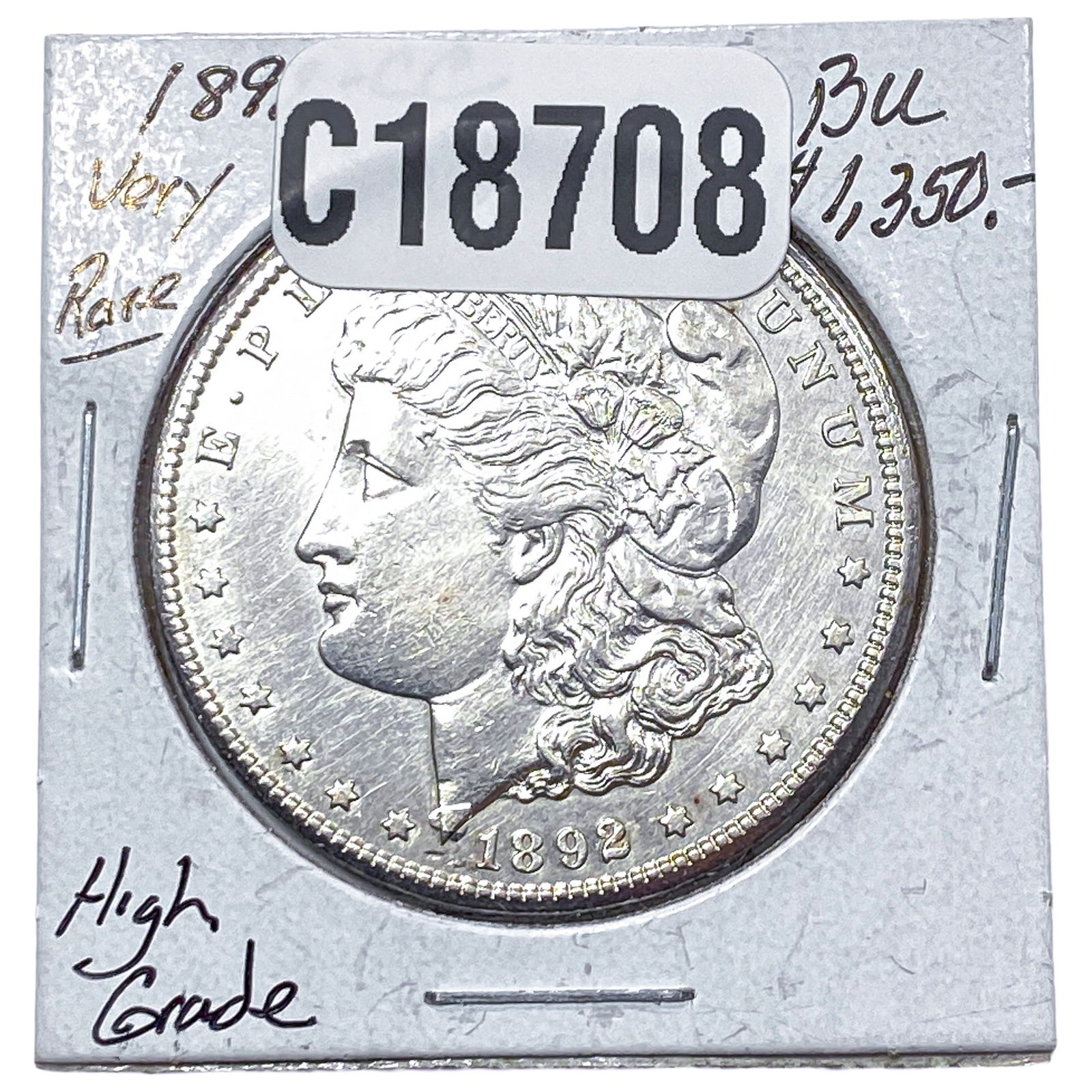 1892-CC Morgan Silver Dollar: 1892-CC Morgan Silver Dollar