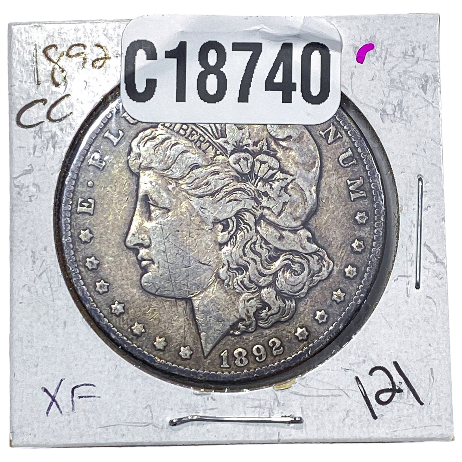 1892-CC Morgan Silver Dollar: 1892-CC Morgan Silver Dollar