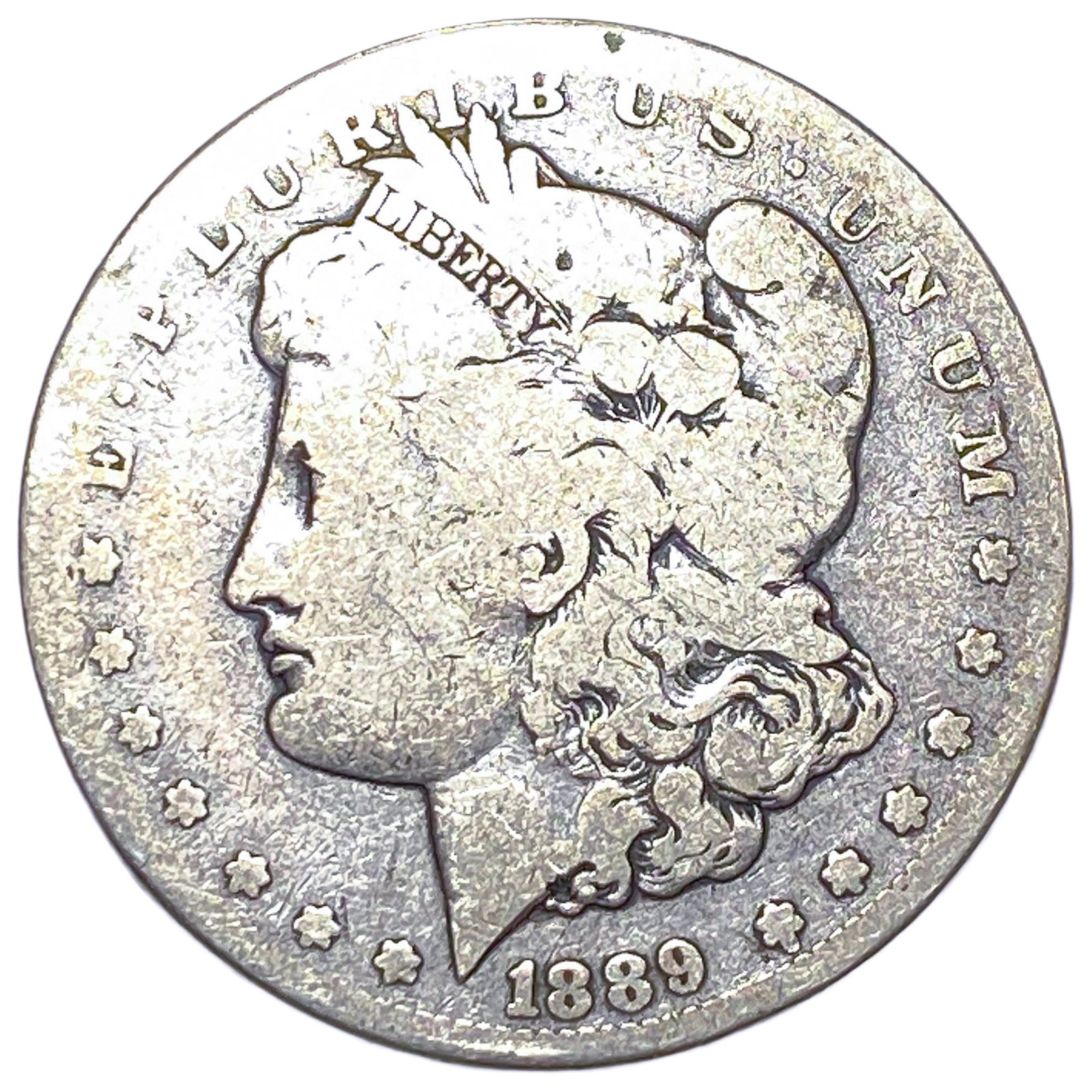 1889-CC Morgan Silver Dollar (1 of 2)