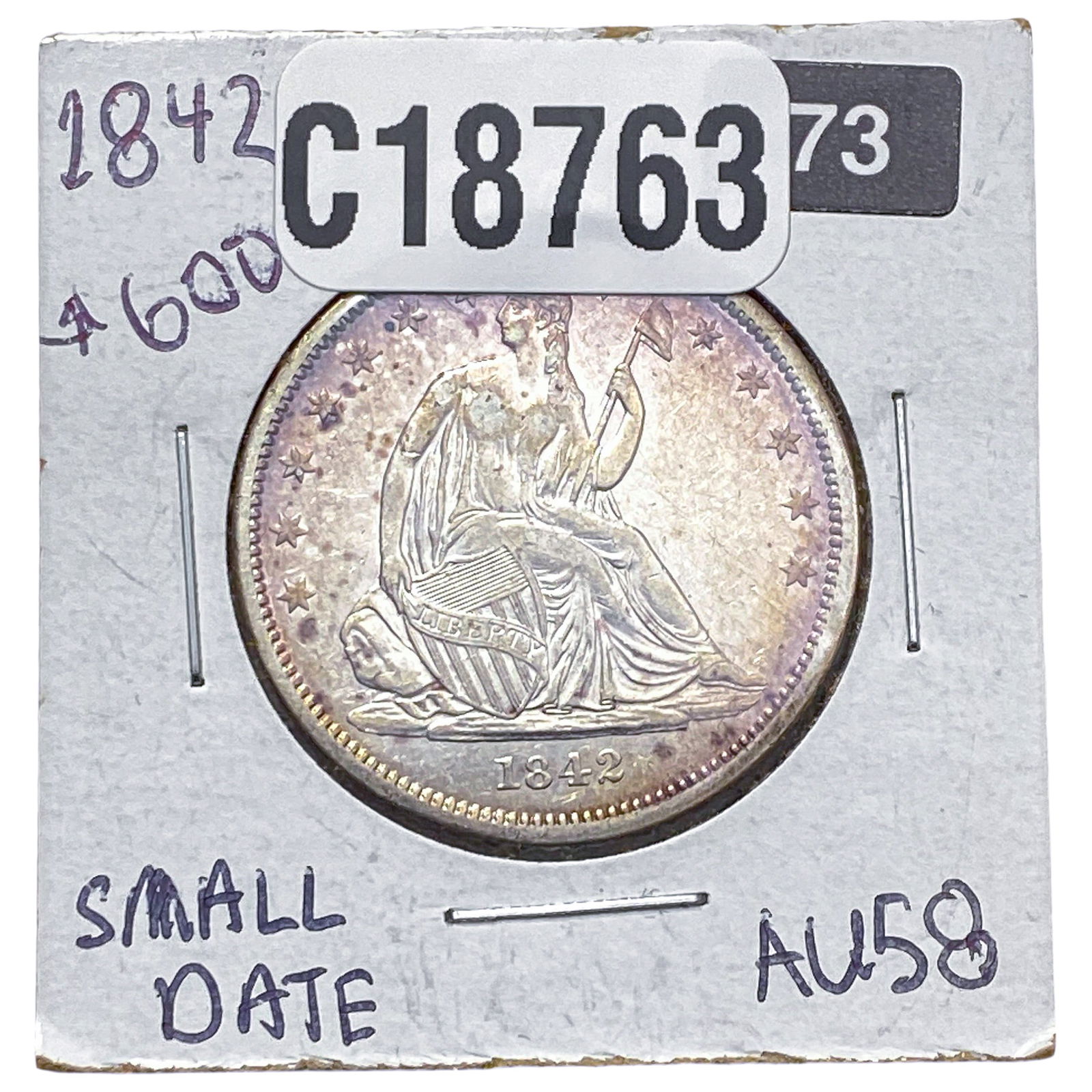 1842 Seated Liberty Half Dollar (1 of 2)
