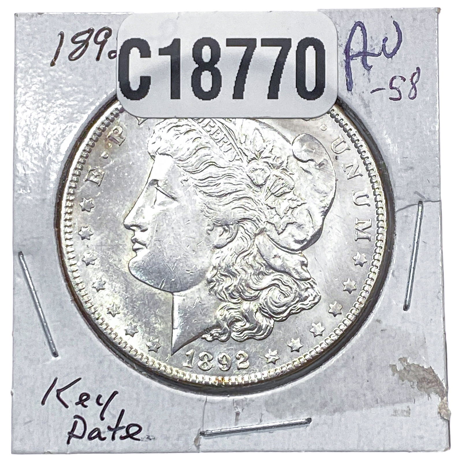 1892 Morgan Silver Dollar: 1892 Morgan Silver Dollar