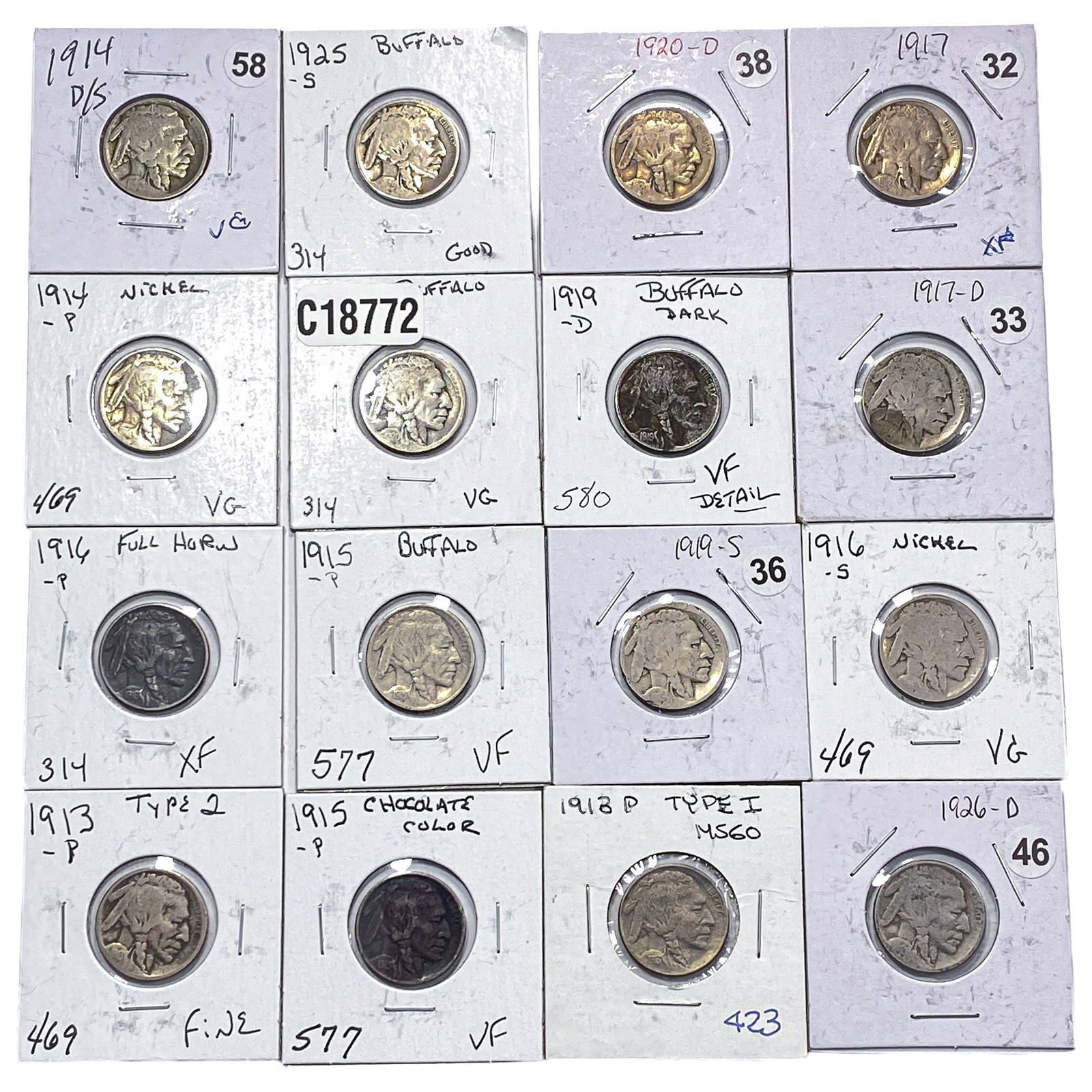 Various Dates Buffalo Nickel: Various Dates Buffalo Nickel